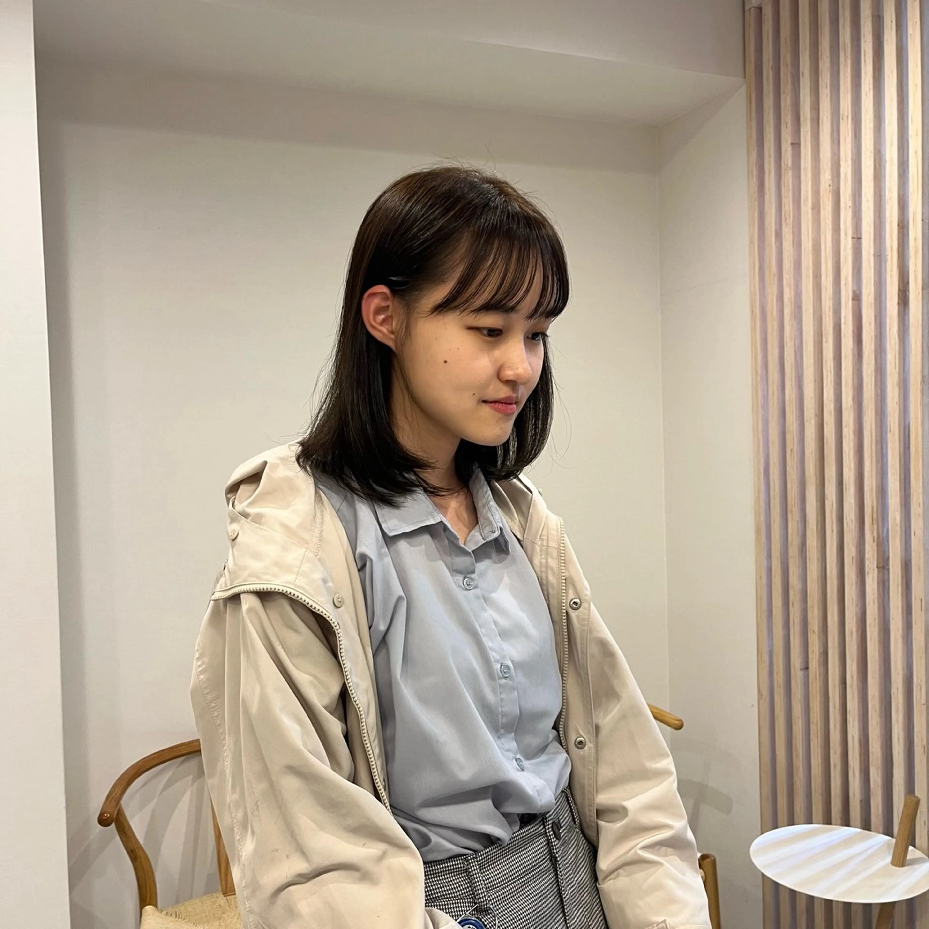 セミロング 冨井 ほのかのヘアスタイル