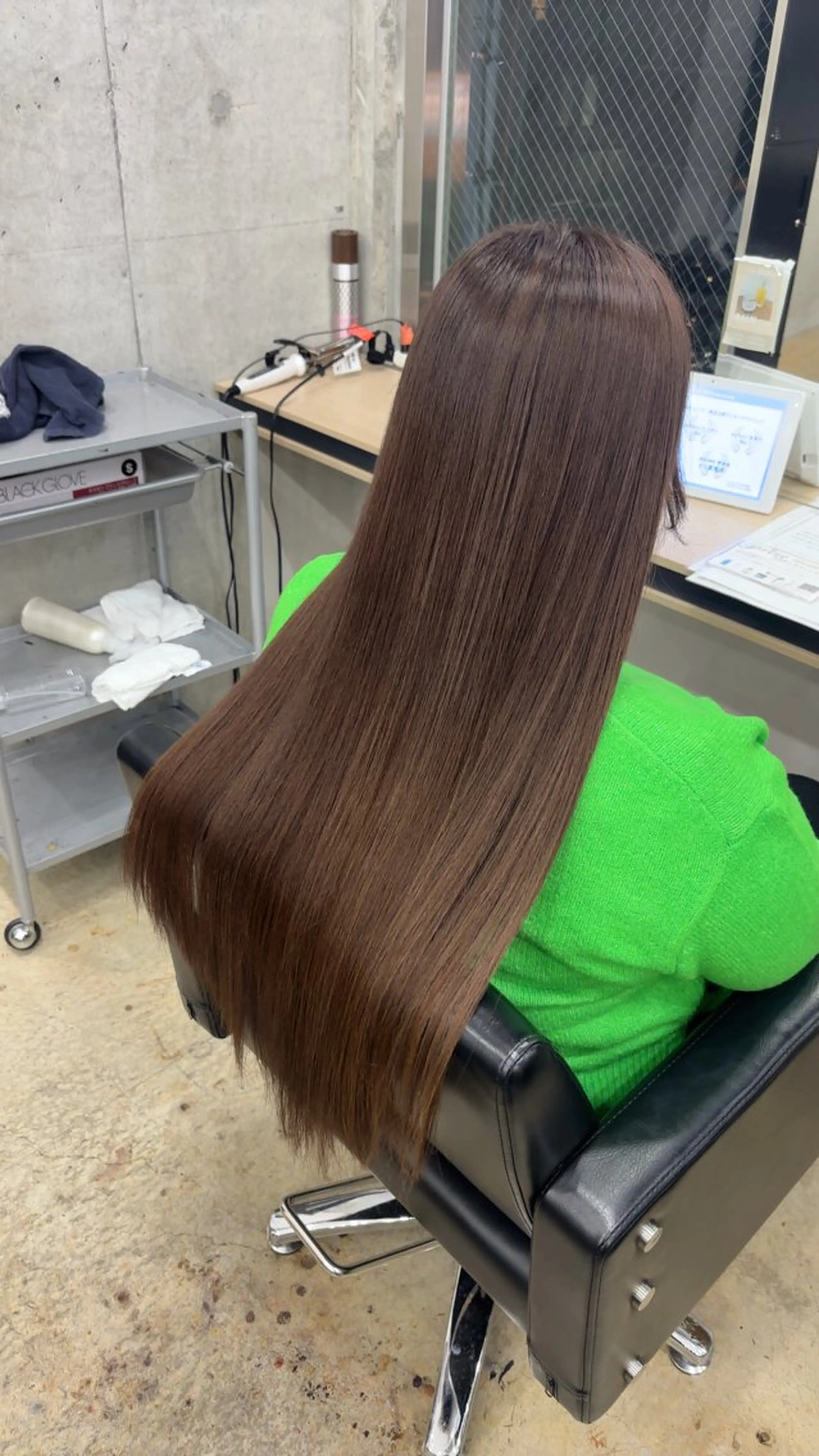 ロング カラー カット ヘアカラー トリートメント 🪽髪質改善ストレー ト🤍美羽🤍のヘアスタイル