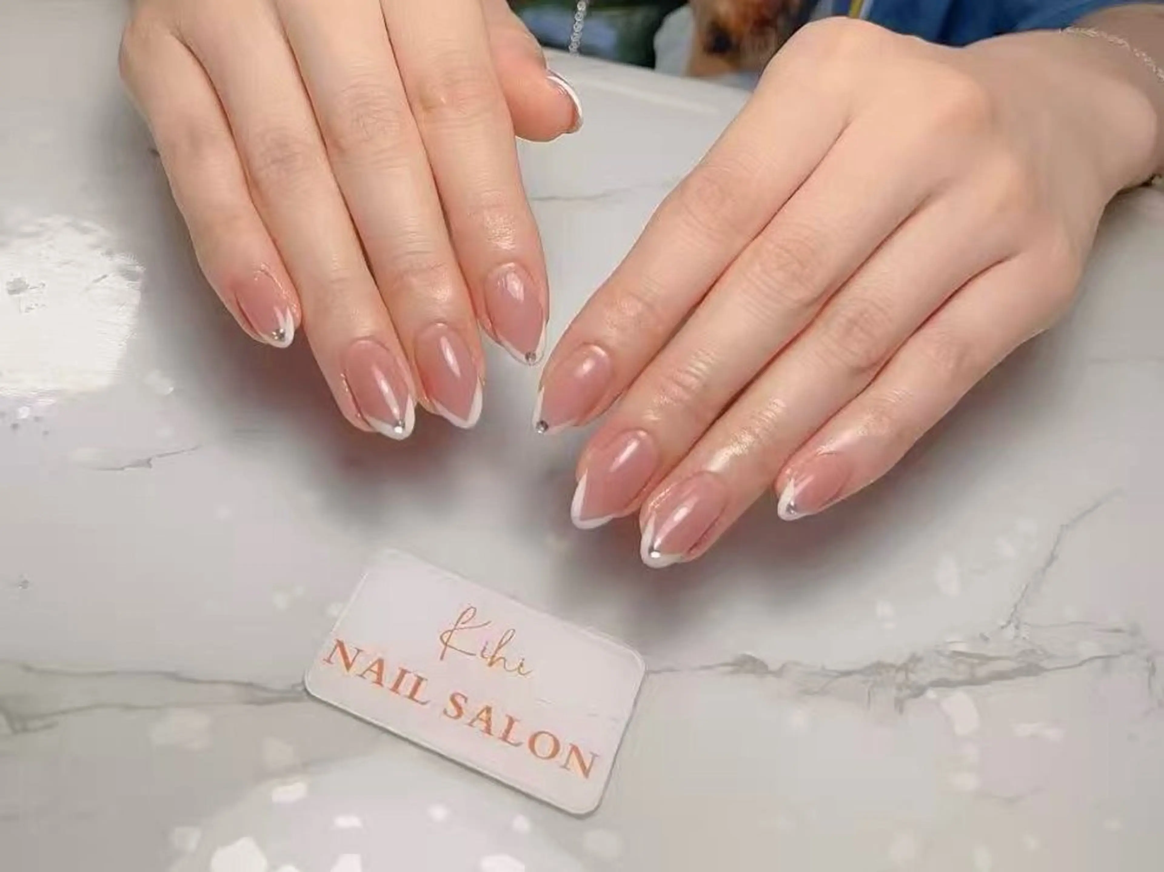 ネイル アートネイル フレンチネイル ジェルネイル グラデーション 韓国ネイル ハンドネイル 💕鈴木ユリ パラジェル/オフ無料のネイルデザイン