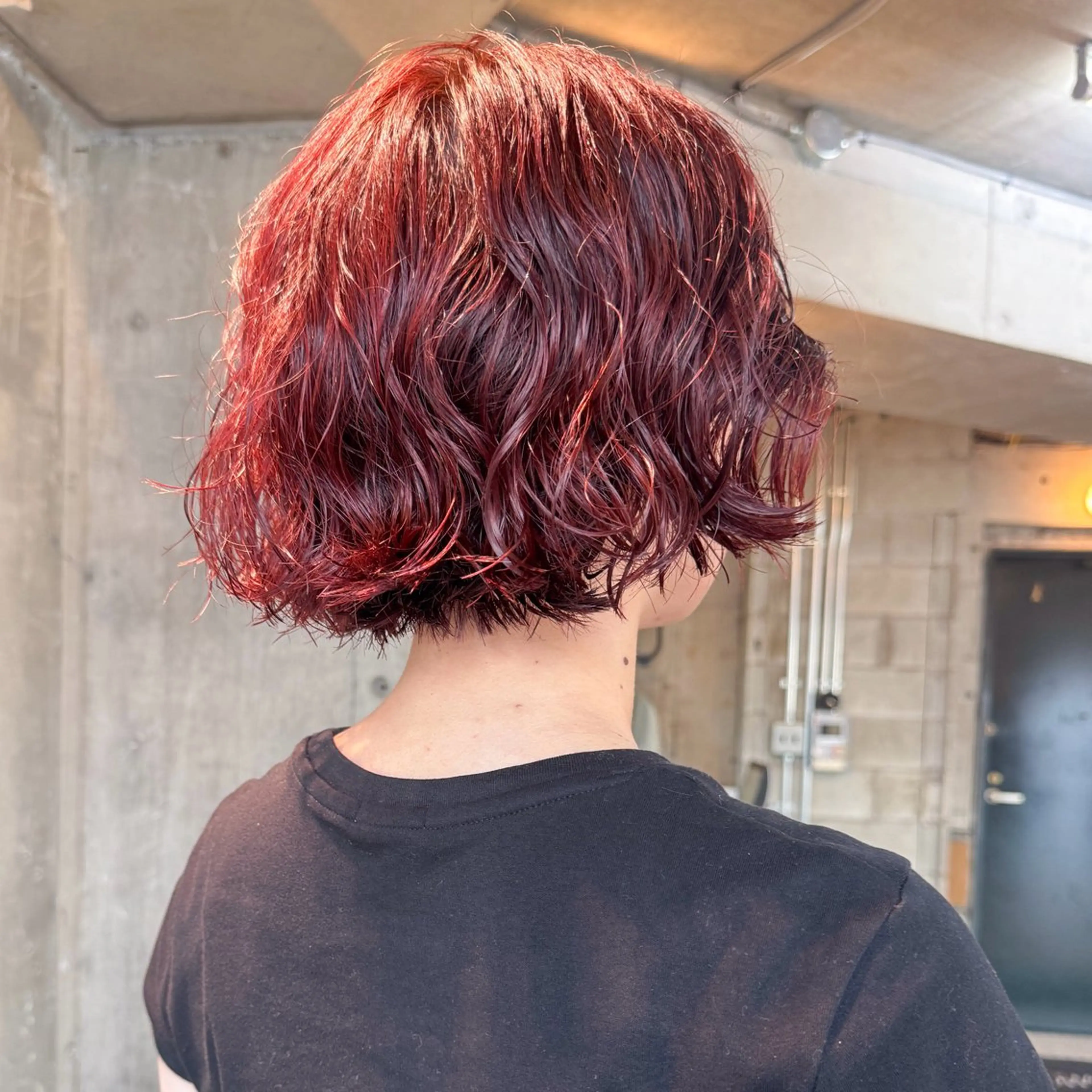 ショート パーマ ボブ くせ毛 カット パーマ 🍈yurina 福岡/パーマ🍈のヘアスタイル