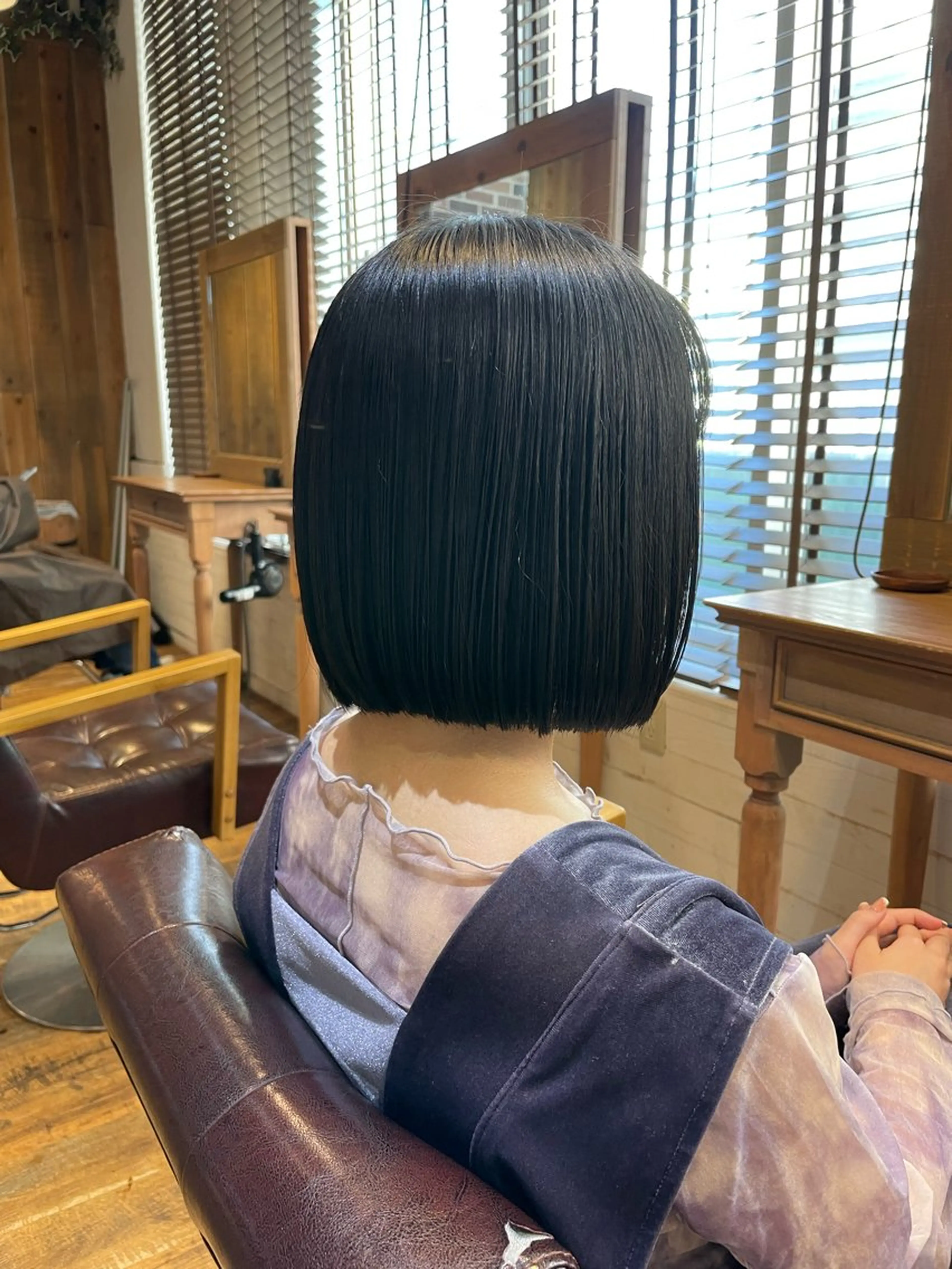 平日19時限定♪切りっぱなしボブカット+ヘッドスパ💆の写真