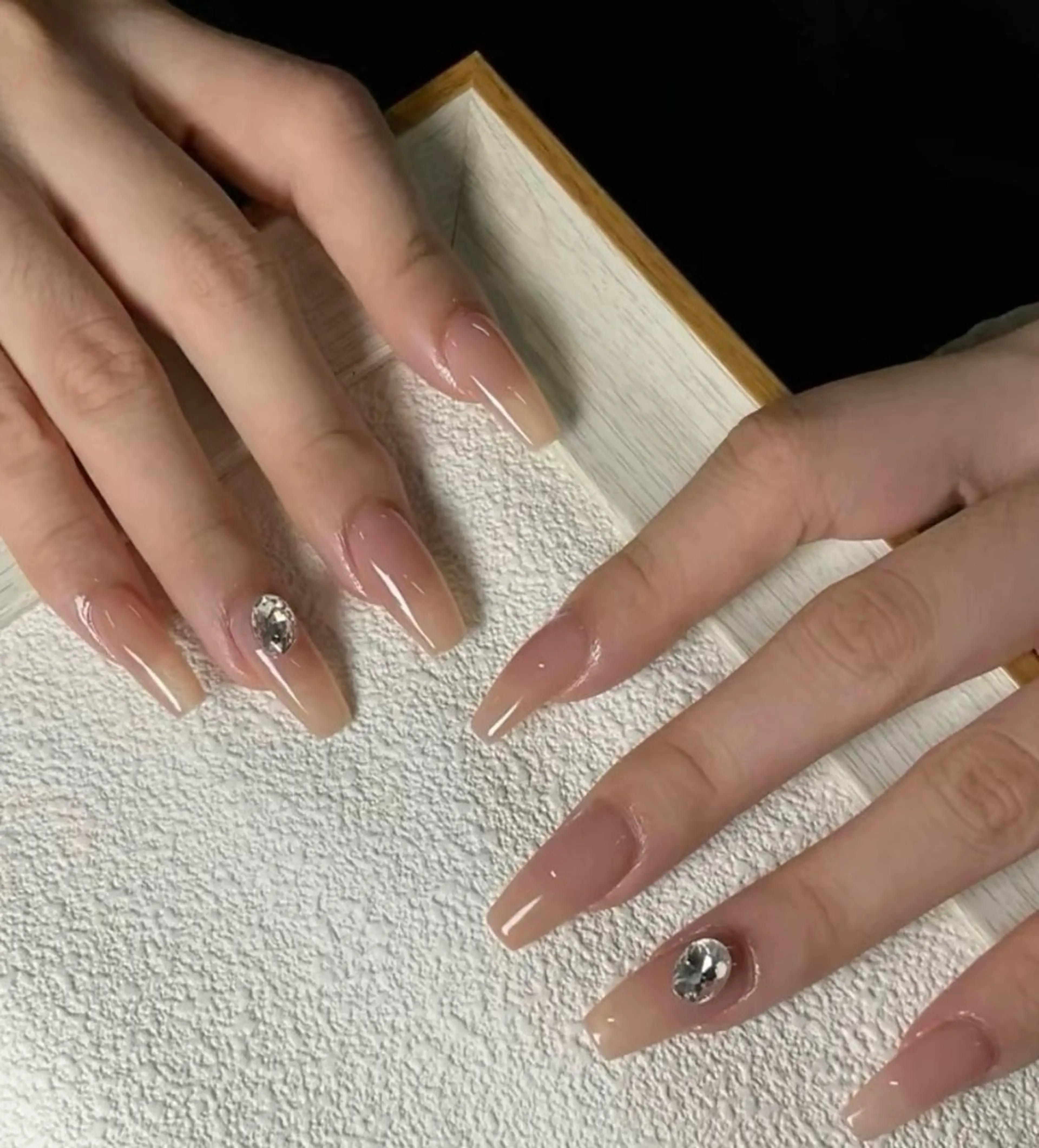 ネイル チークネイル 長さ出し フレンチネイル ガーリー 韓国ネイル sun nail池袋 モデル募集のネイルデザイン