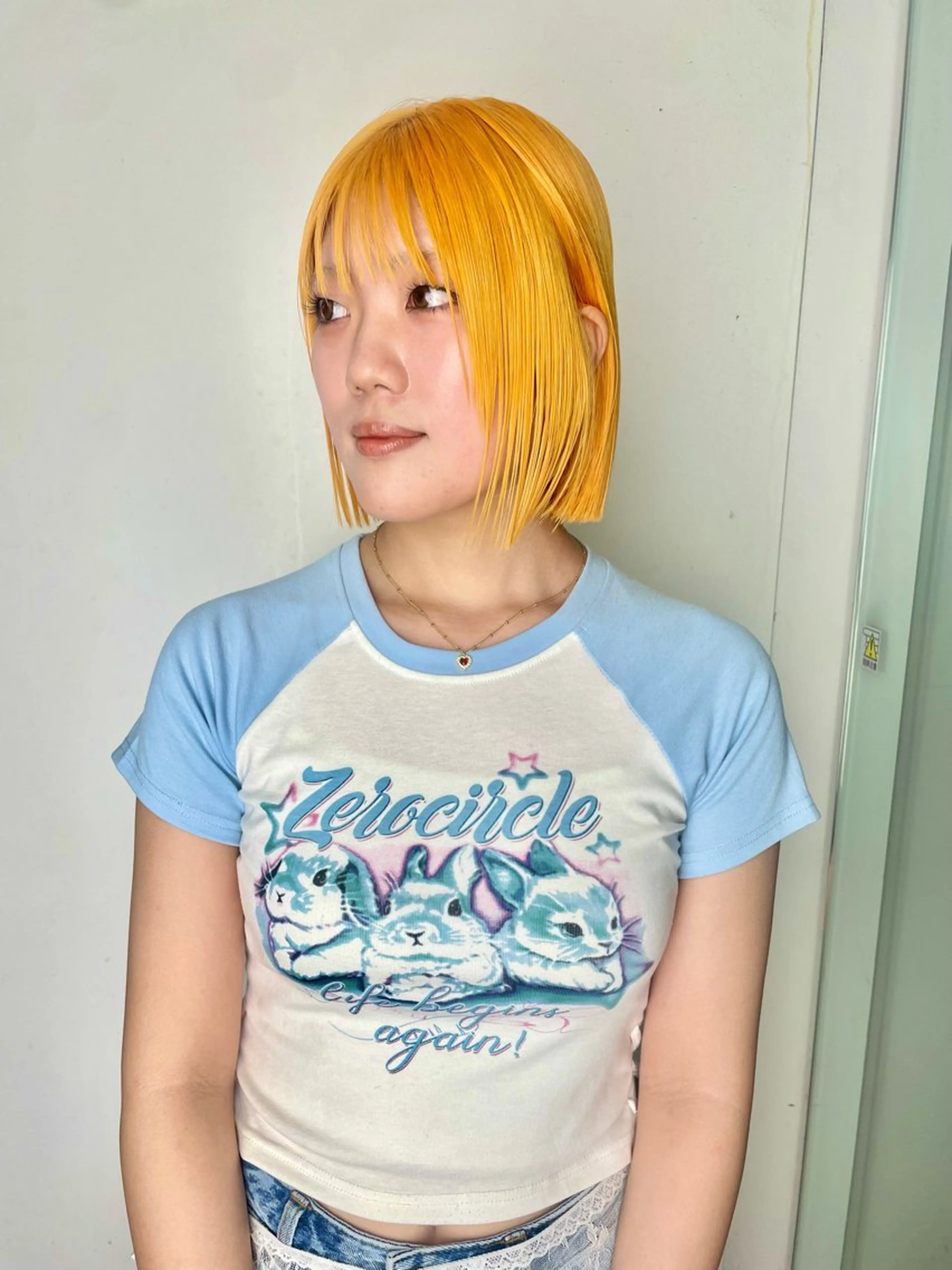 カラー ヘアカラー 🎀ボブ＋ハイトーン シュカ👶🏻のヘアスタイル