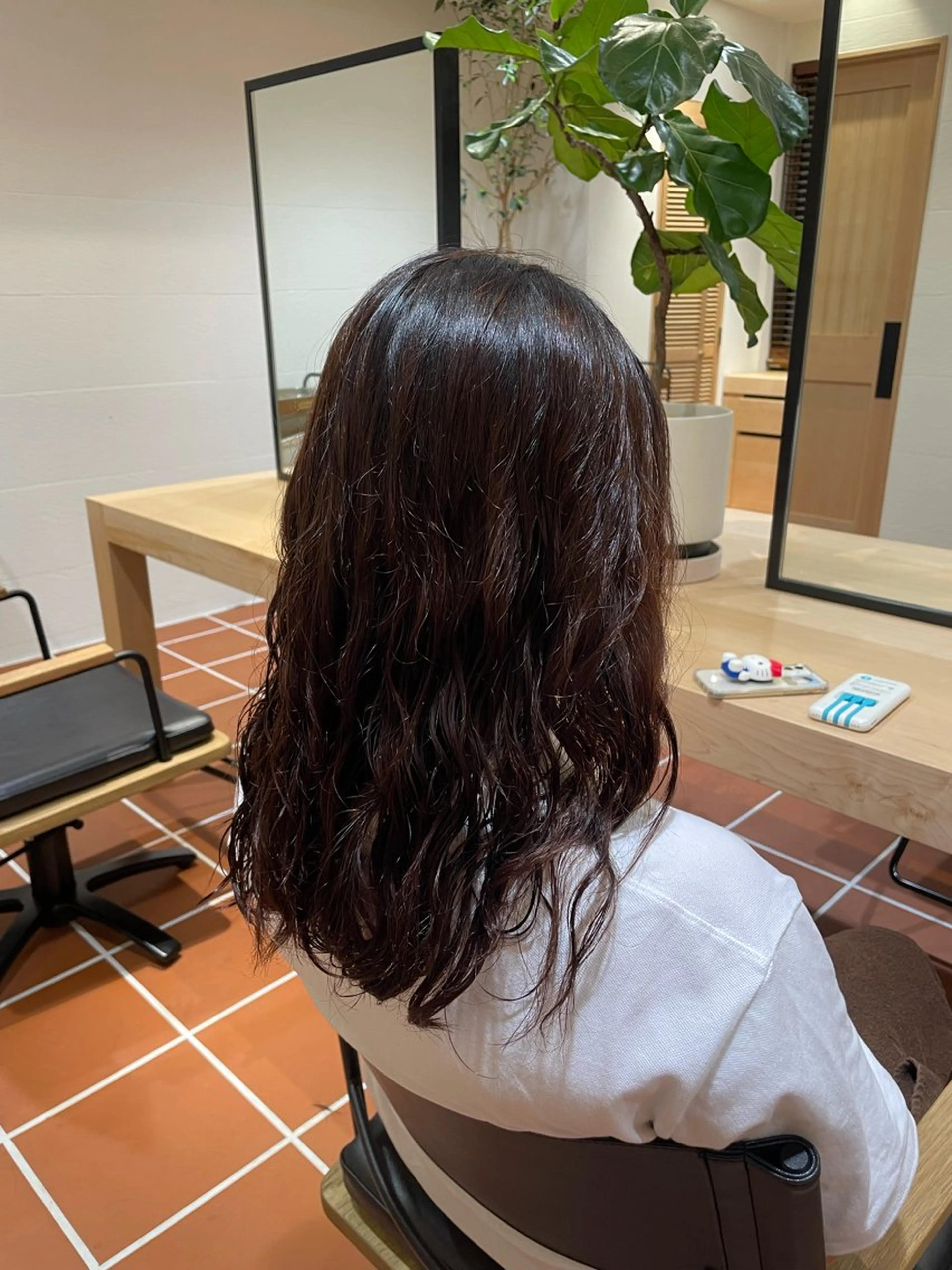 パーマ デジタルパーマ ayane / ロングレイヤーカットのヘアスタイル