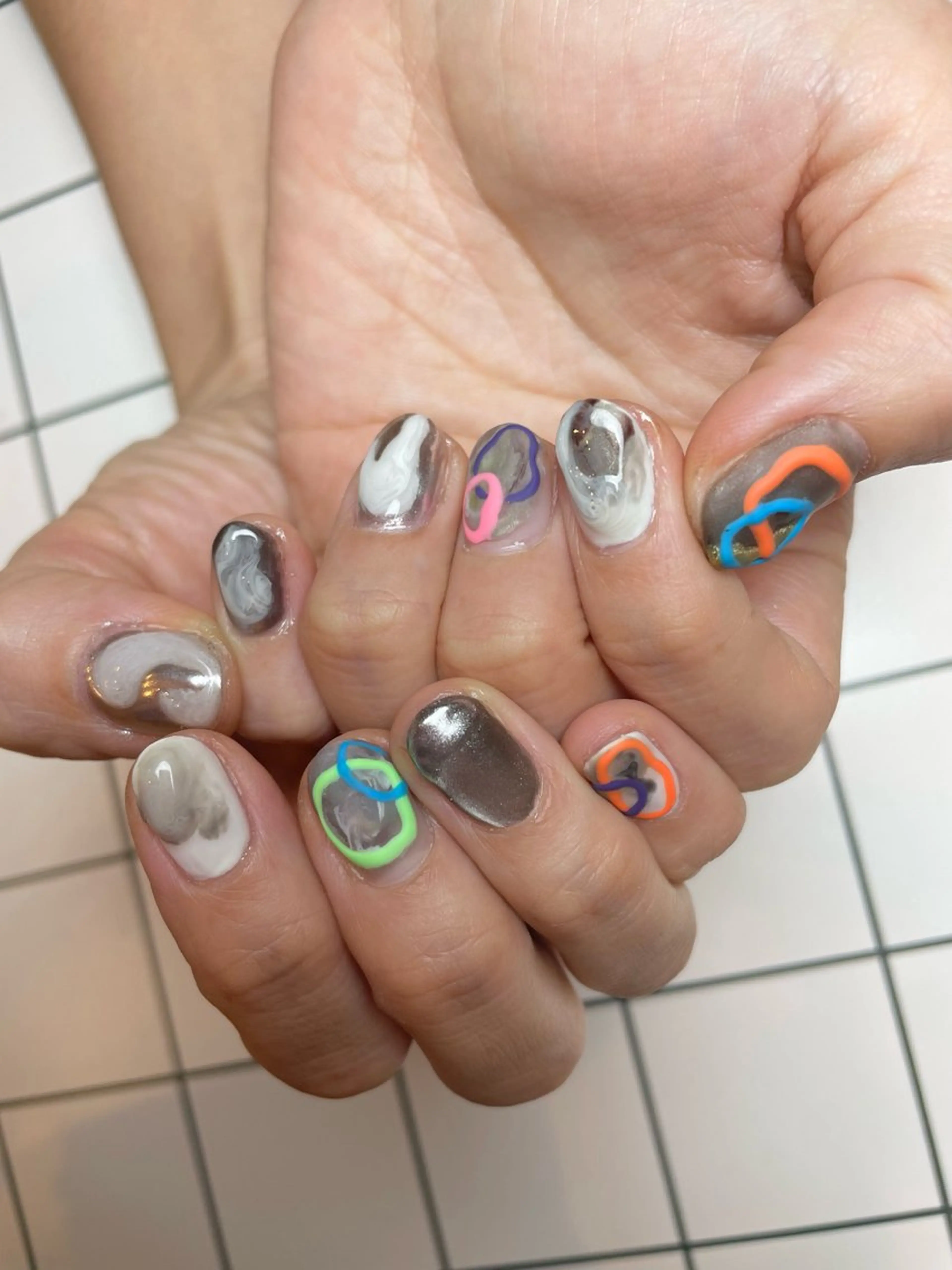 ネイル マットネイル ニュアンスネイル nail salon POPPYのネイルデザイン