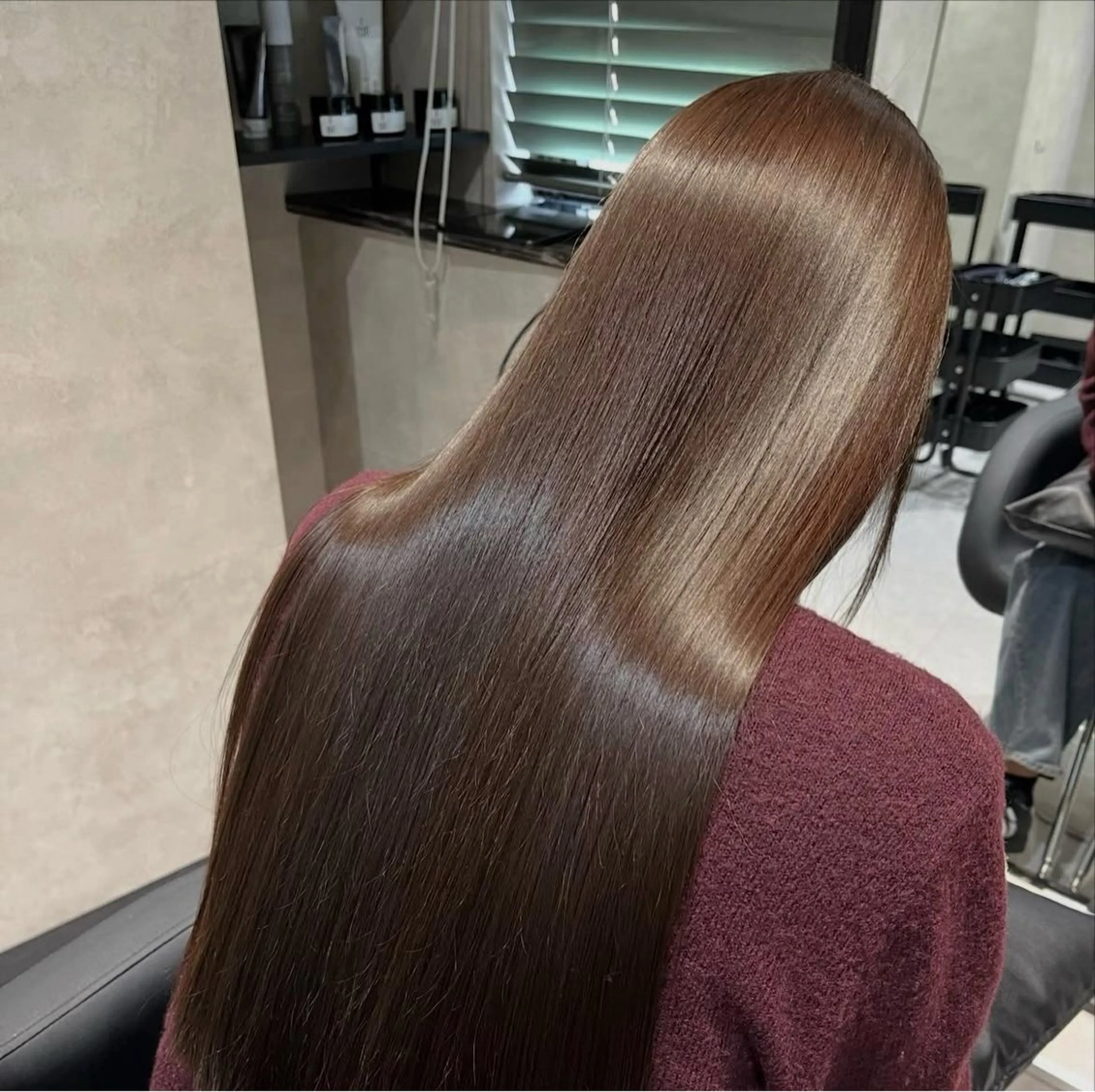 ロング カラー 透明感カラー 髪質改善 縮毛矯正 カット ヘアカラー 《.Xian》ナツミ /ボブ/顔周りカットのヘアスタイル