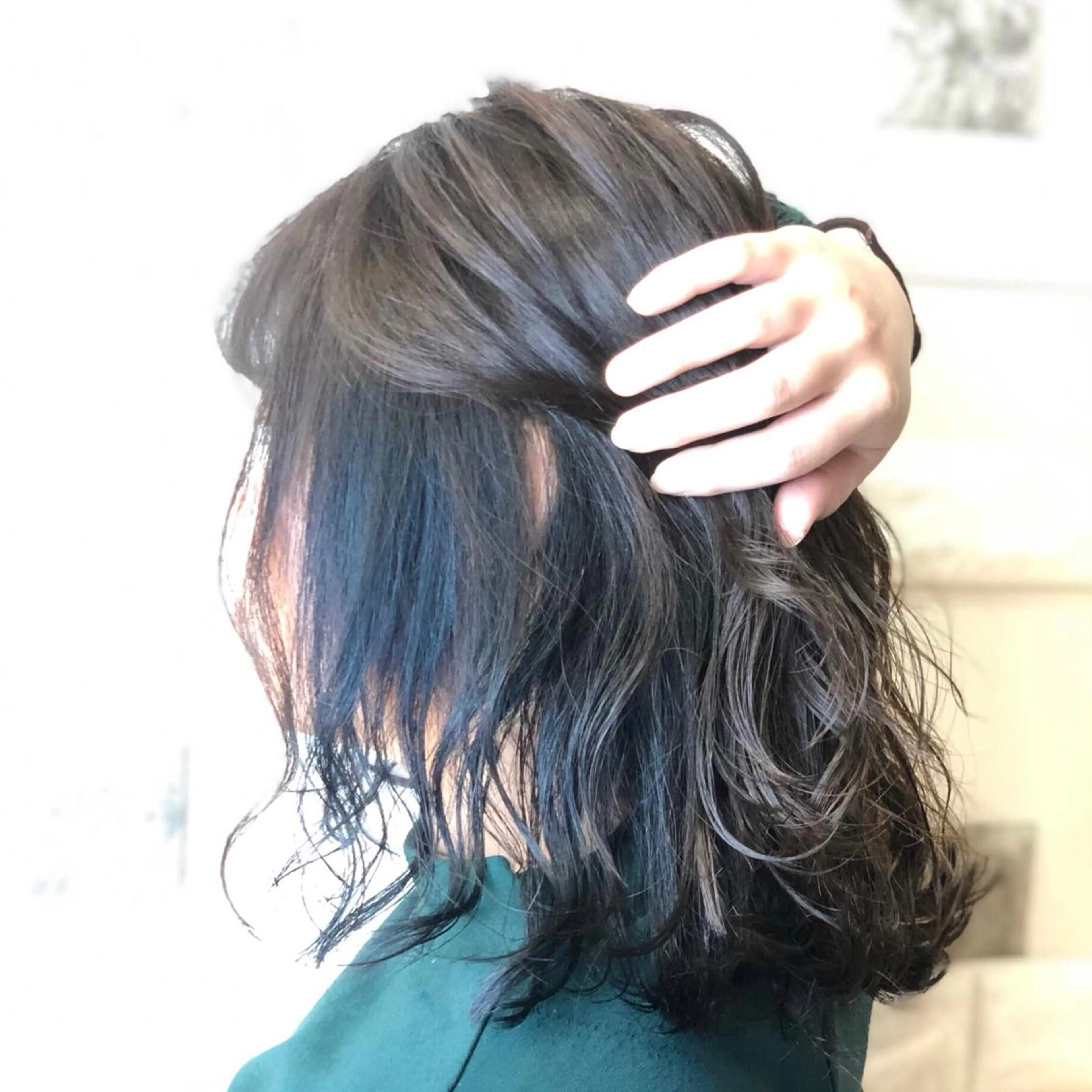 ミディアム カラー ブルーカラー 透明感カラー グレージュ これた🧸ヘアメ職人 ♡髪質改善♡カラーのヘアスタイル