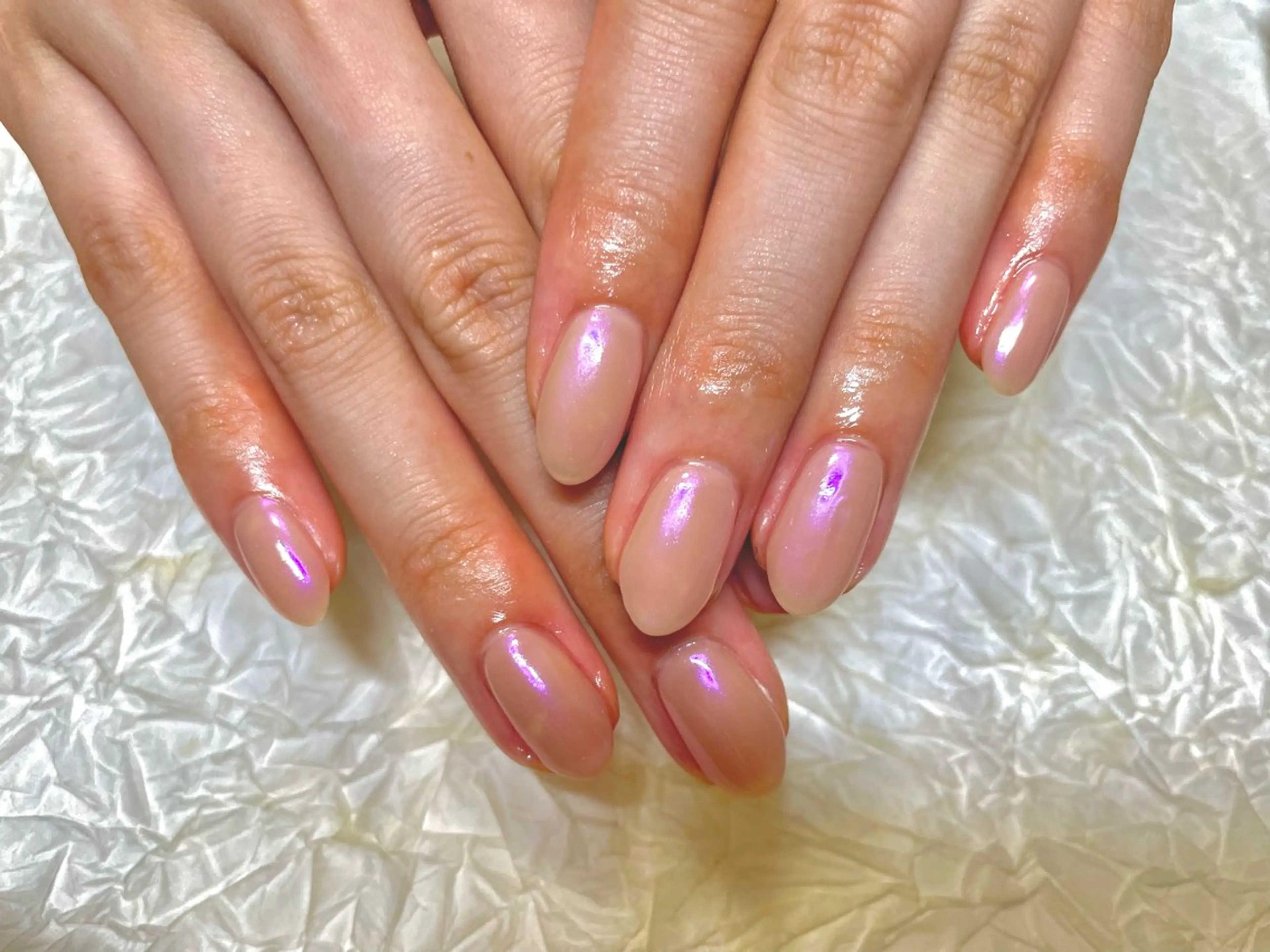 ネイル オーロラネイル ハンドネイル ハンドケア ゆ か_Nails💫のネイルデザイン