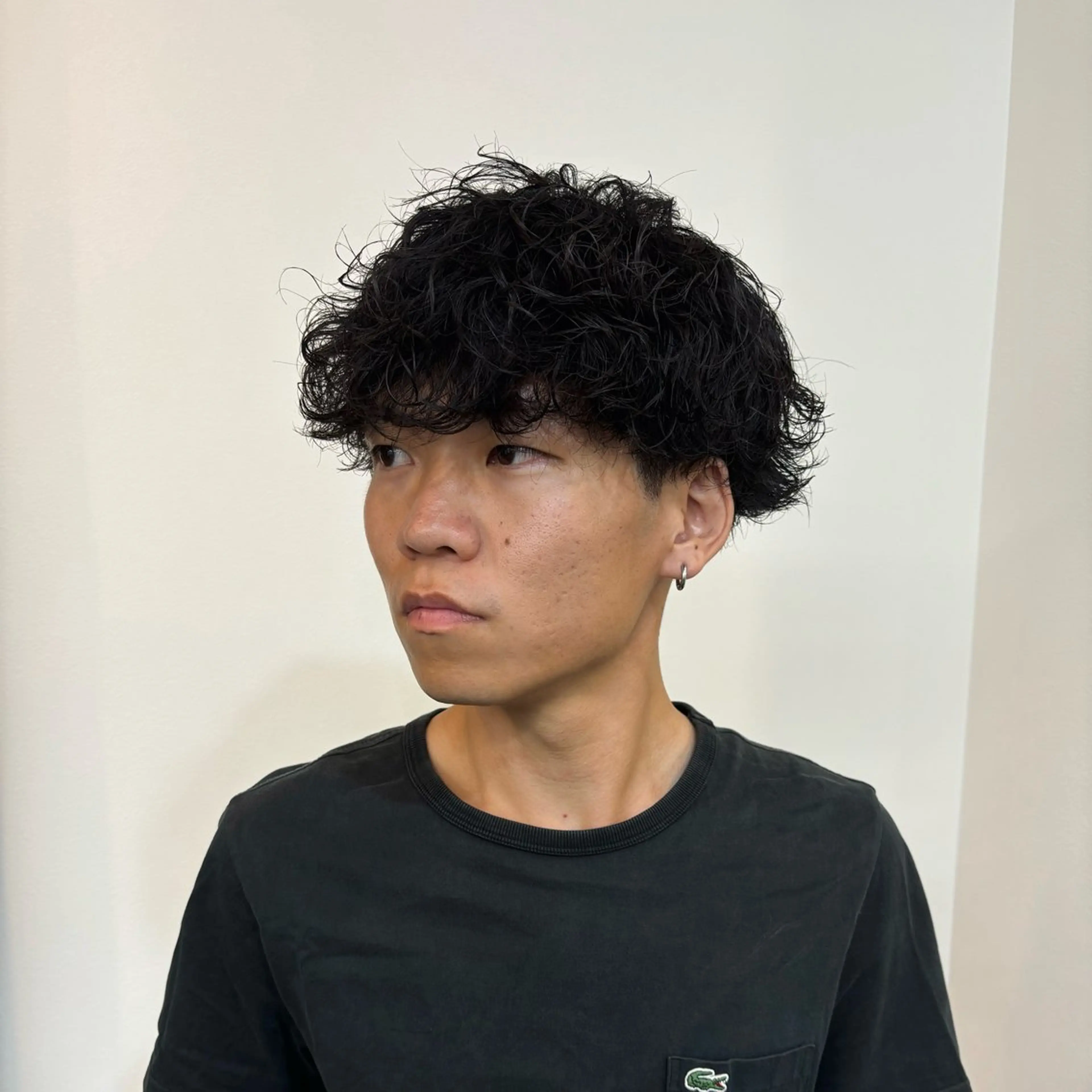 メンズ カット パーマ スパイキーパーマ 柏NO1 藤本葉のヘアスタイル