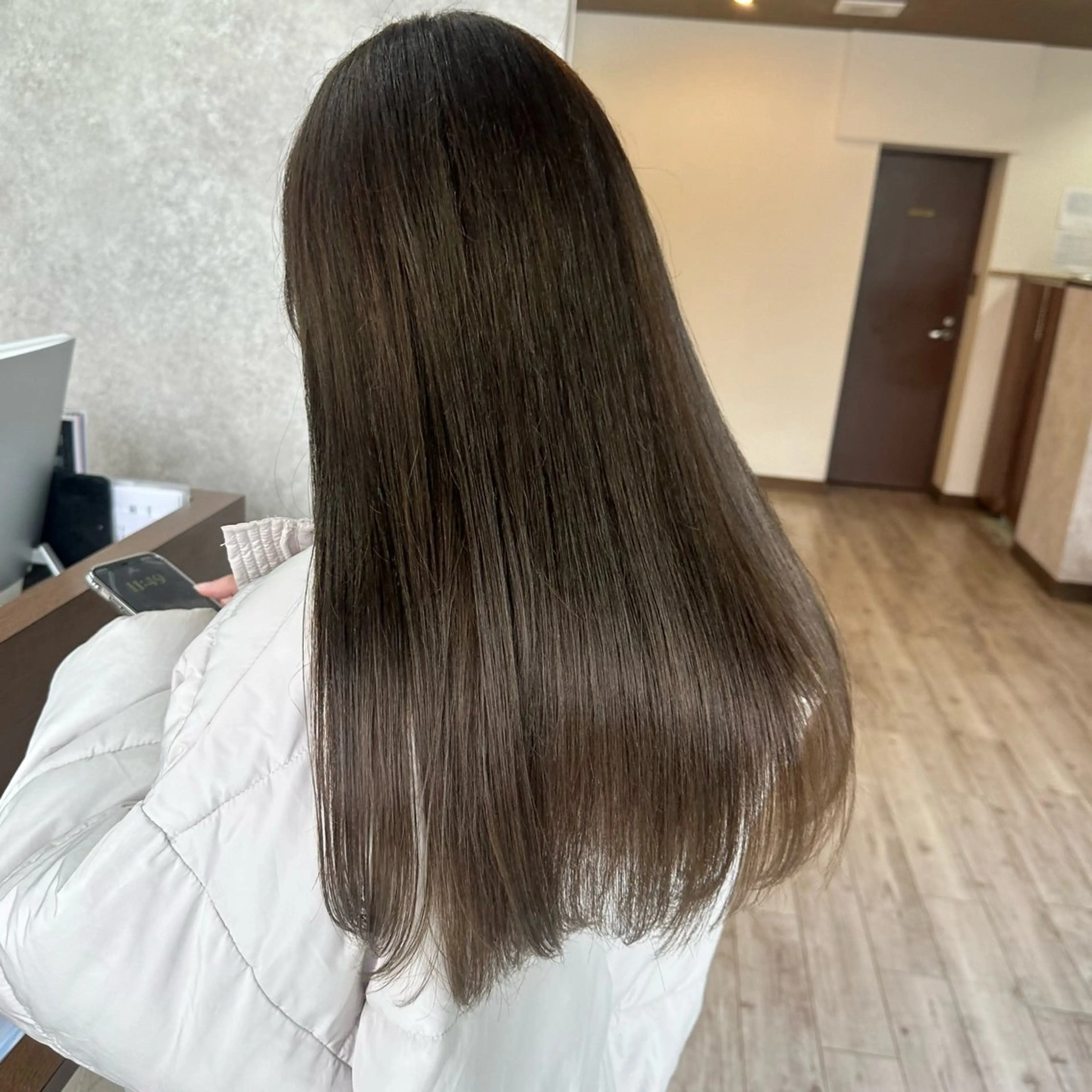 ロング カラー ベージュカラー オリーブベージュ カット ヘアカラー トリートメント 高橋 みく/ minim 暖色のヘアスタイル