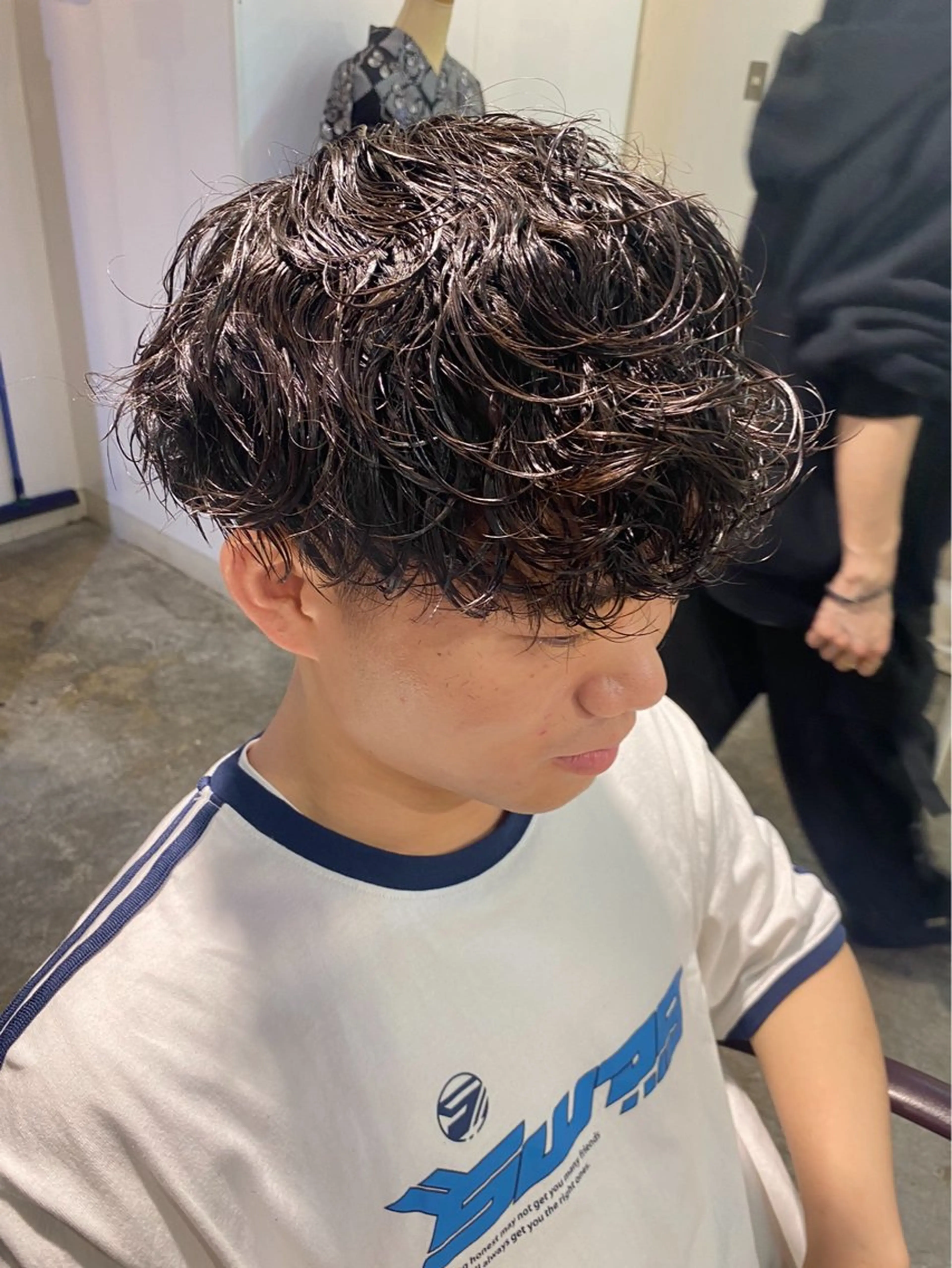 パーマ メンズ パーマ特化/フェザー パーマシャドウ/真生のヘアスタイル