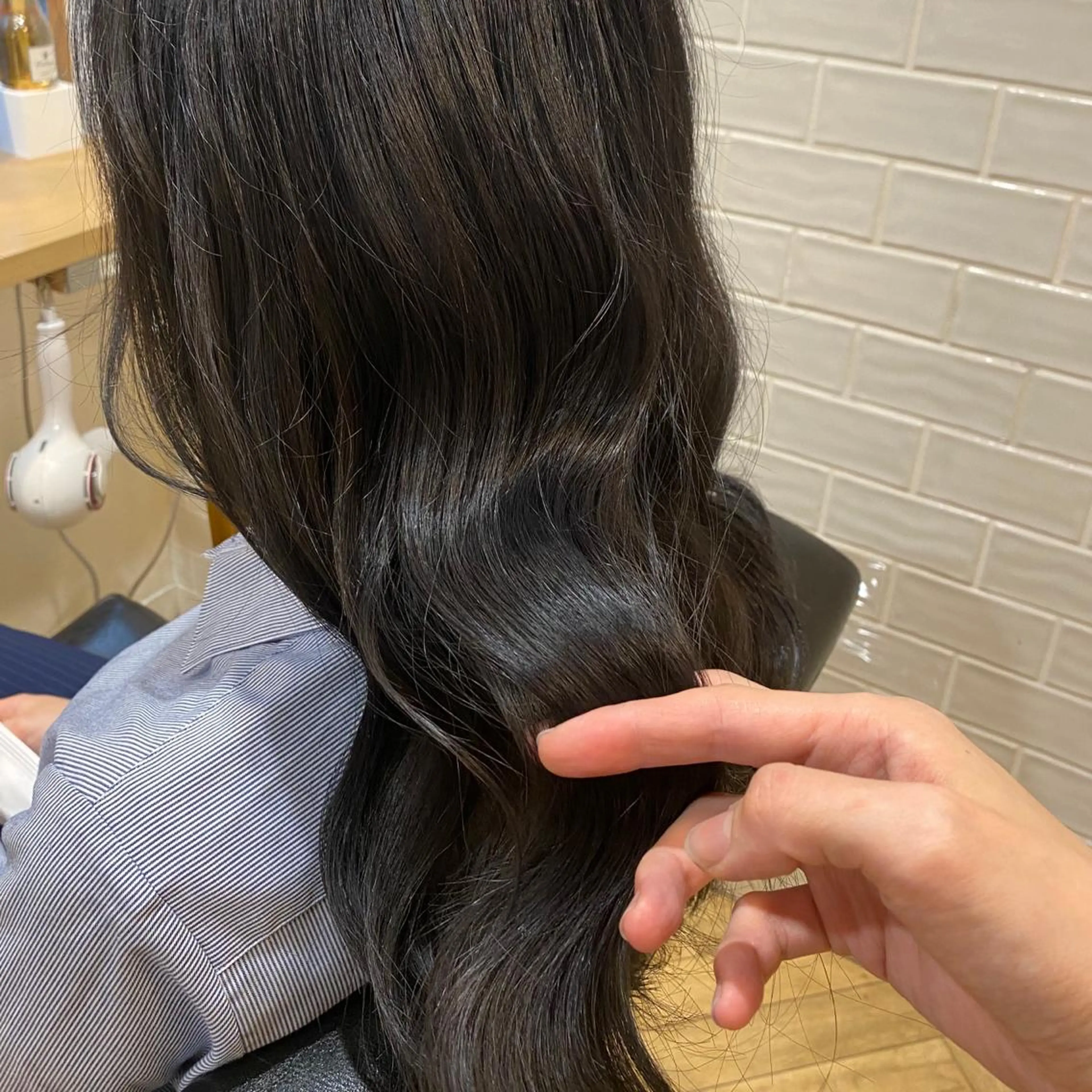 ロング カラー 艶カラー/韓国顔周り 🎀mamiのヘアスタイル