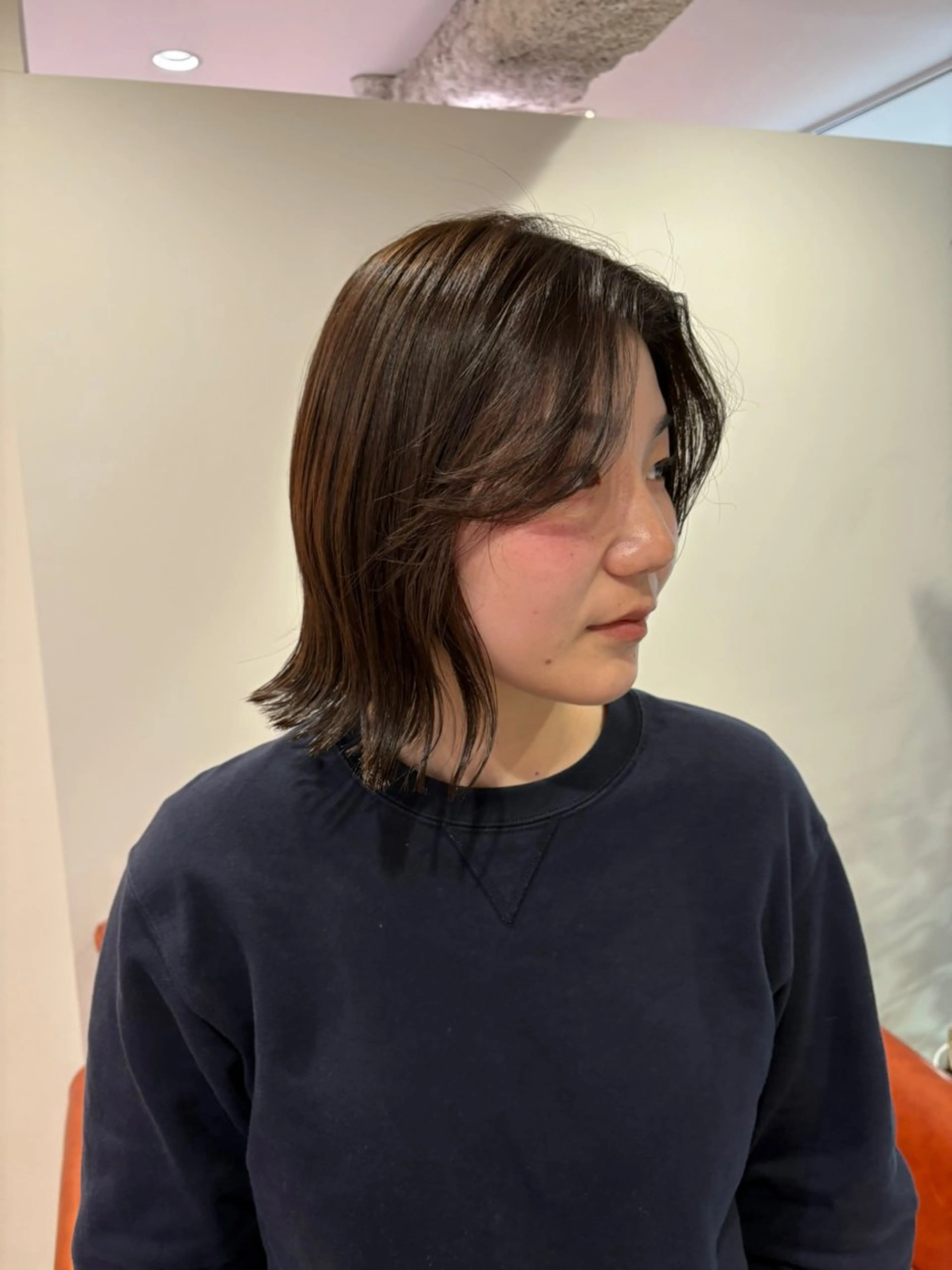 ミディアム ヘアカラー トリートメント NATSUKI😸 ‪✂︎‬南森町美容室のヘアスタイル