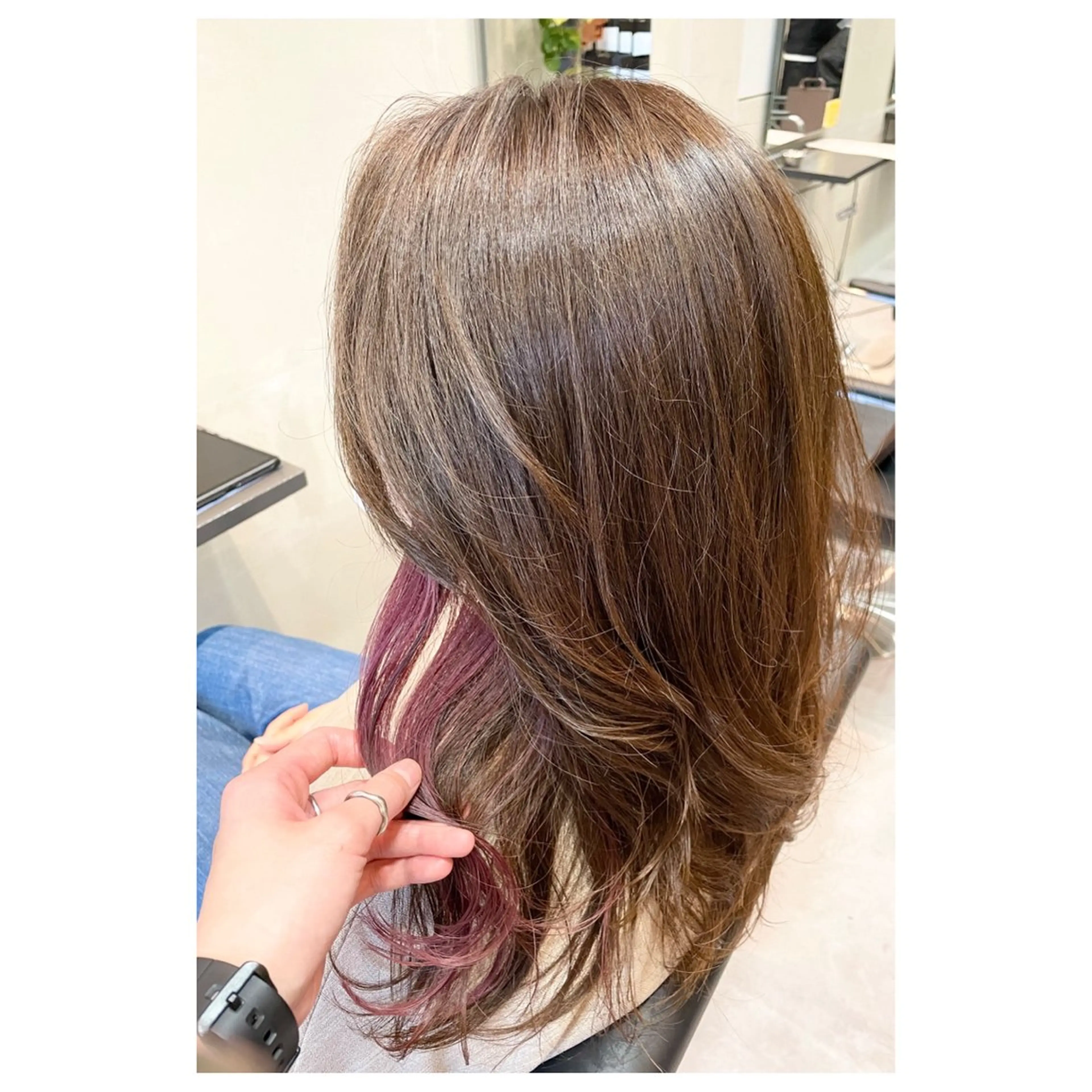 ロング カラー パーマ ヘアアレンジ メンズ キッズ ヘアカラー TopStylist ✂︎ Azumaのヘアスタイル