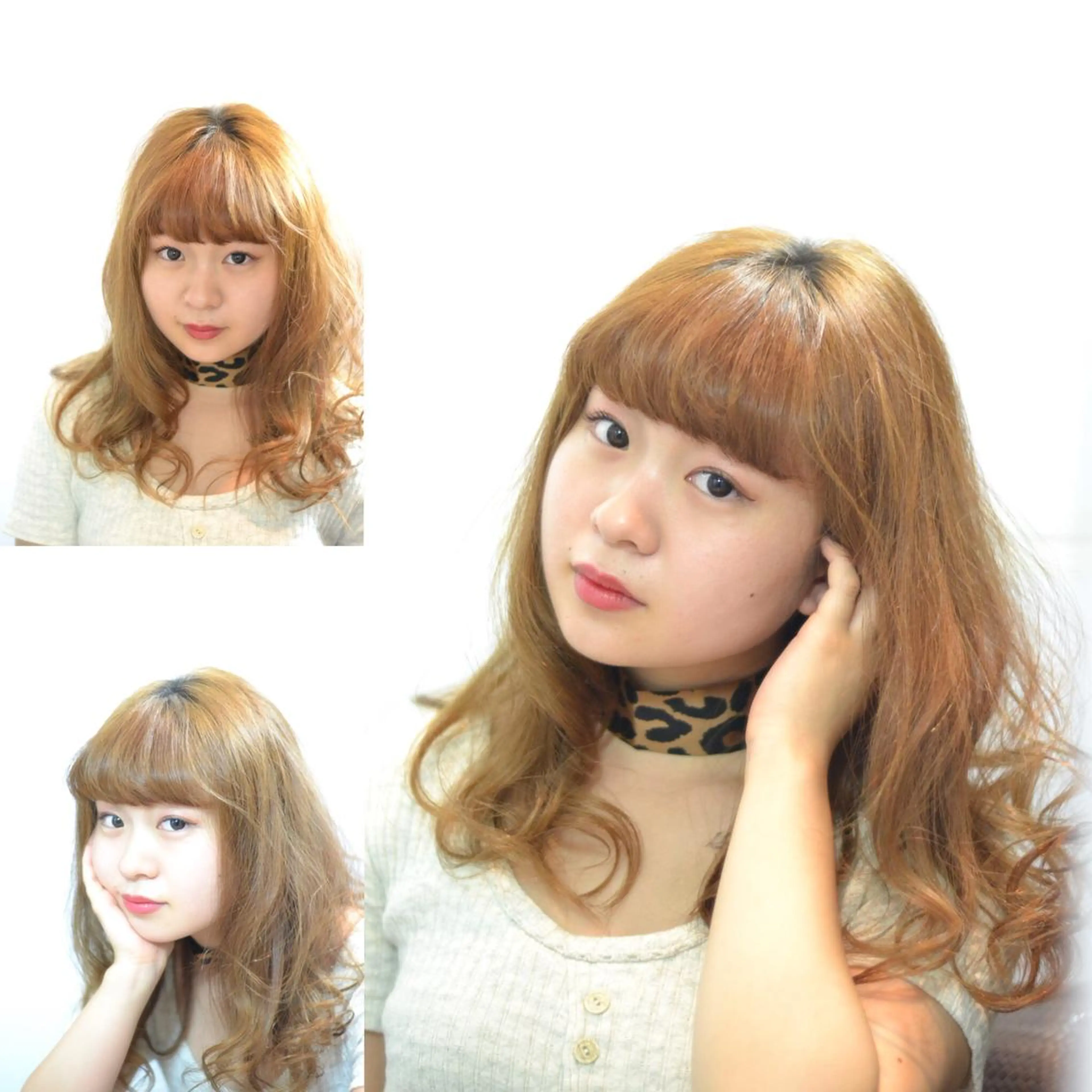 セミロング カラー 大木 拓瑞のヘアスタイル