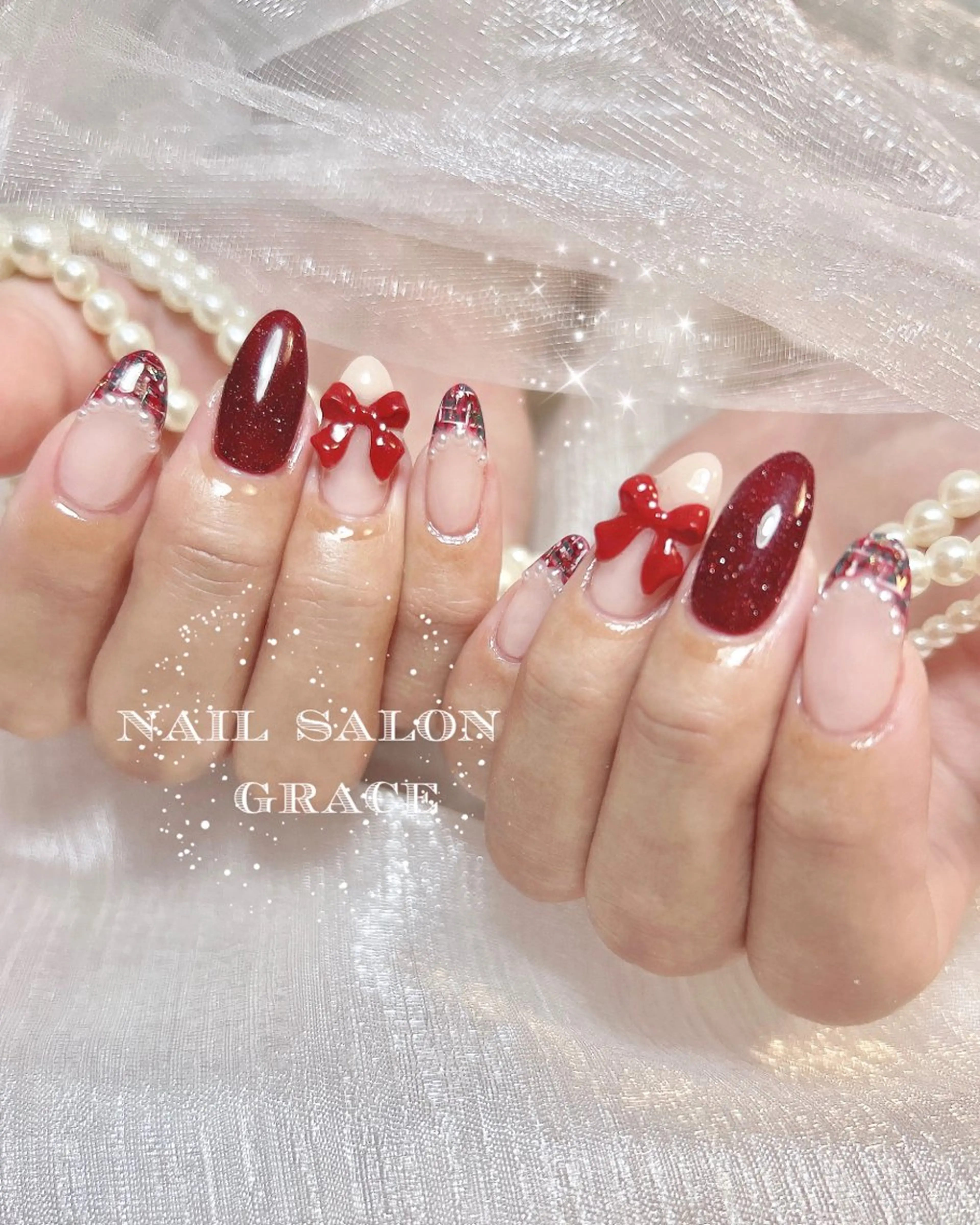 ネイル 冬ネイル クリスマス nailsalon GRACE所属・GRACE nailのネイルデザイン