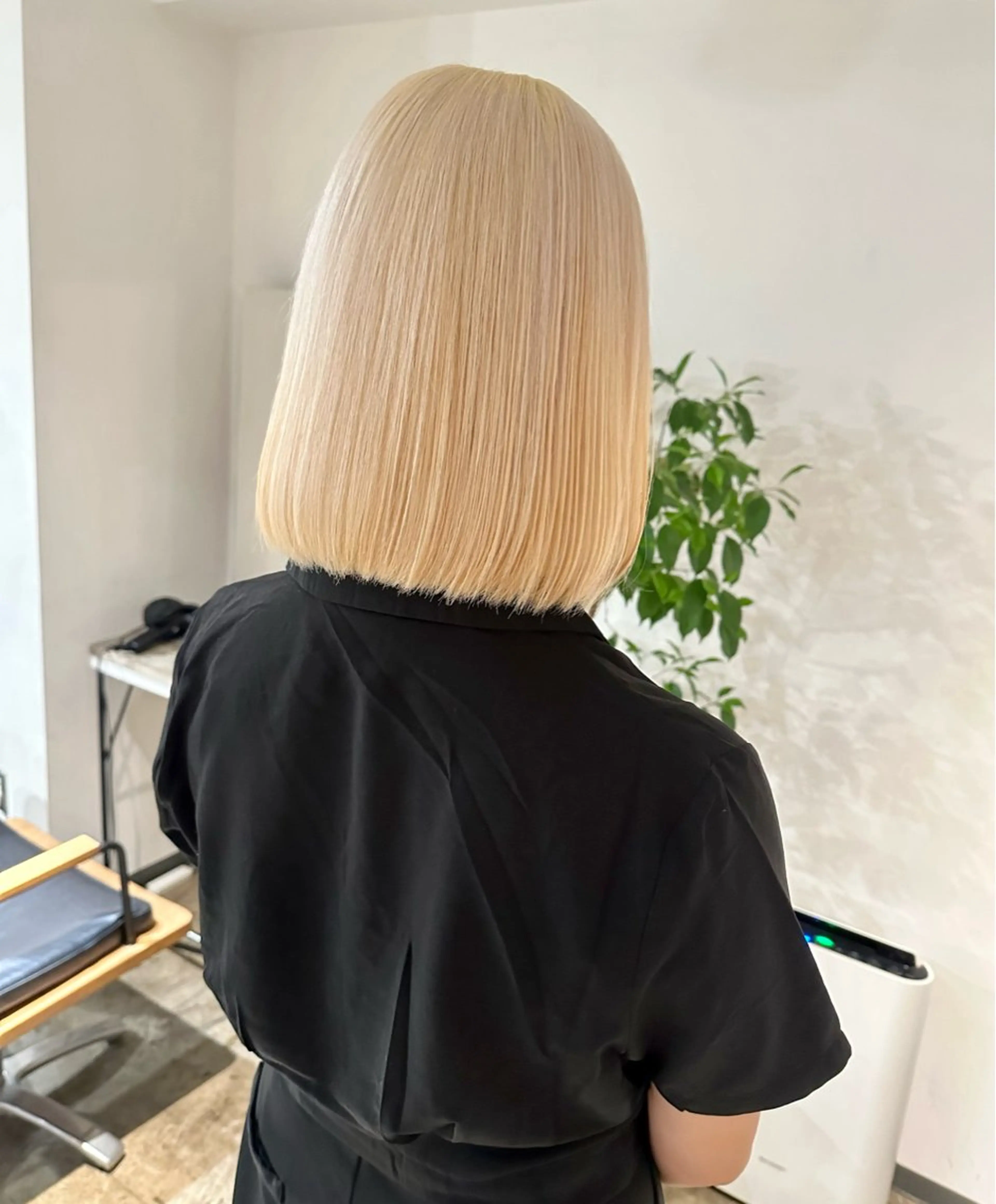 ミディアム カラー ヘアカラー トリートメント ヘアセット ✨艶ブリーチカラー ✨四ノ宮裕己のヘアスタイル