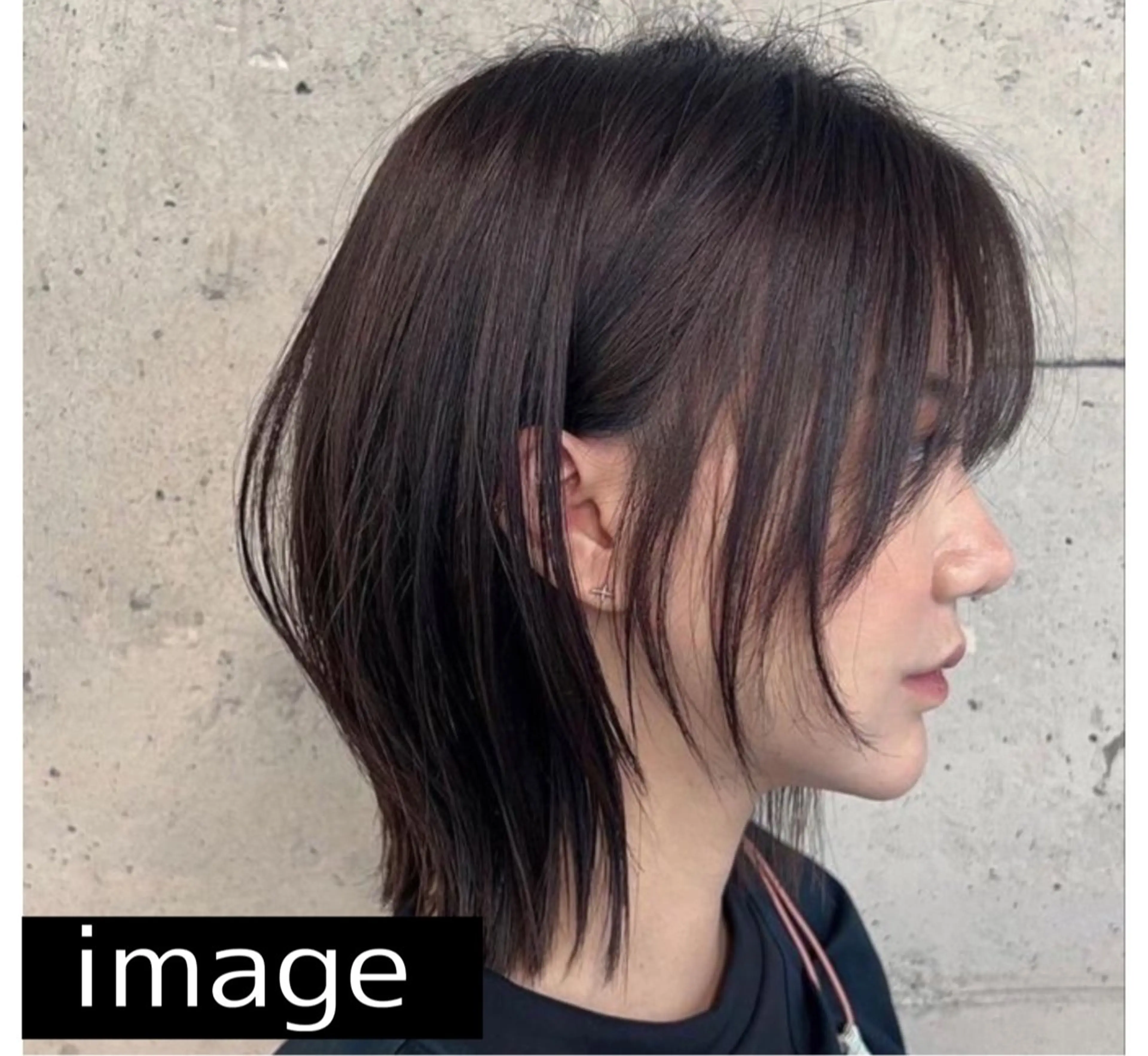 ミディアム ミディアムレイヤー くびれヘア ハッシュカット 韓国風ヘア レイヤーカット yu-kaハッシュ カット/韓国レイヤーのヘアスタイル