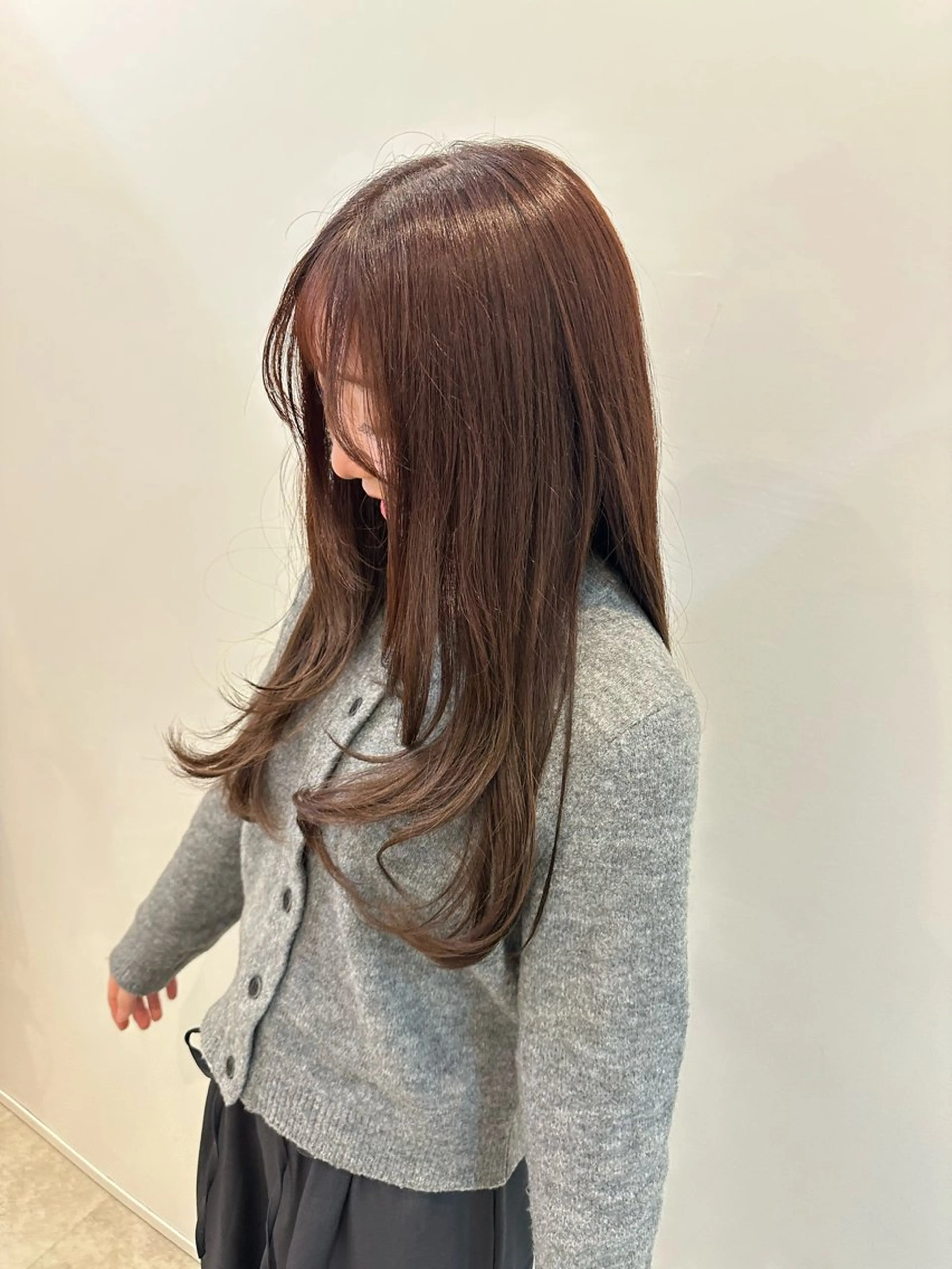 ロング カラー カット ヘアカラー トリートメント レイヤー/ナチュラル 💐nao.のヘアスタイル