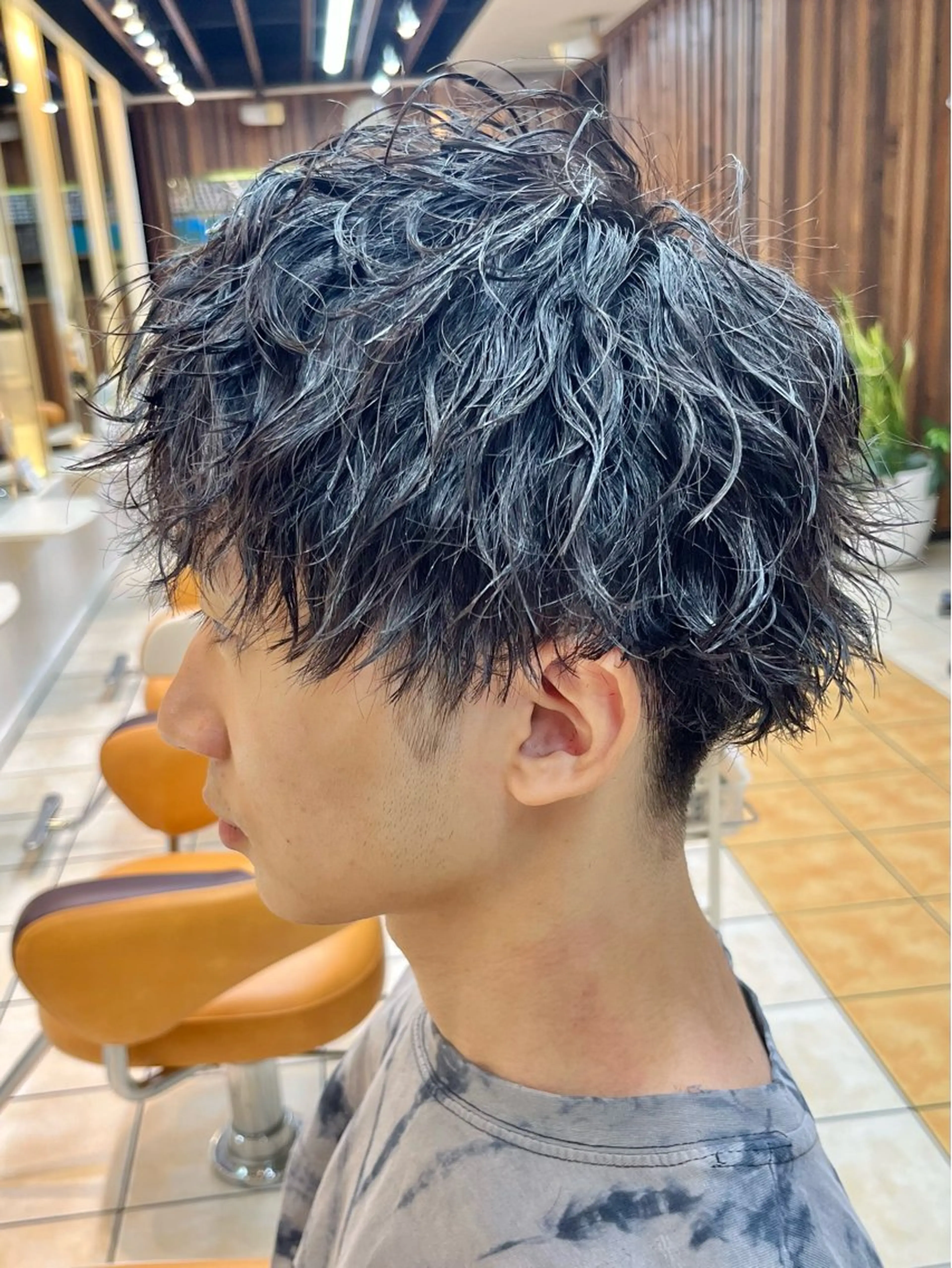 ショート パーマ メンズ カット パーマ メンズ特化/パーマ/ 髪質改善　高野奨馬のヘアスタイル