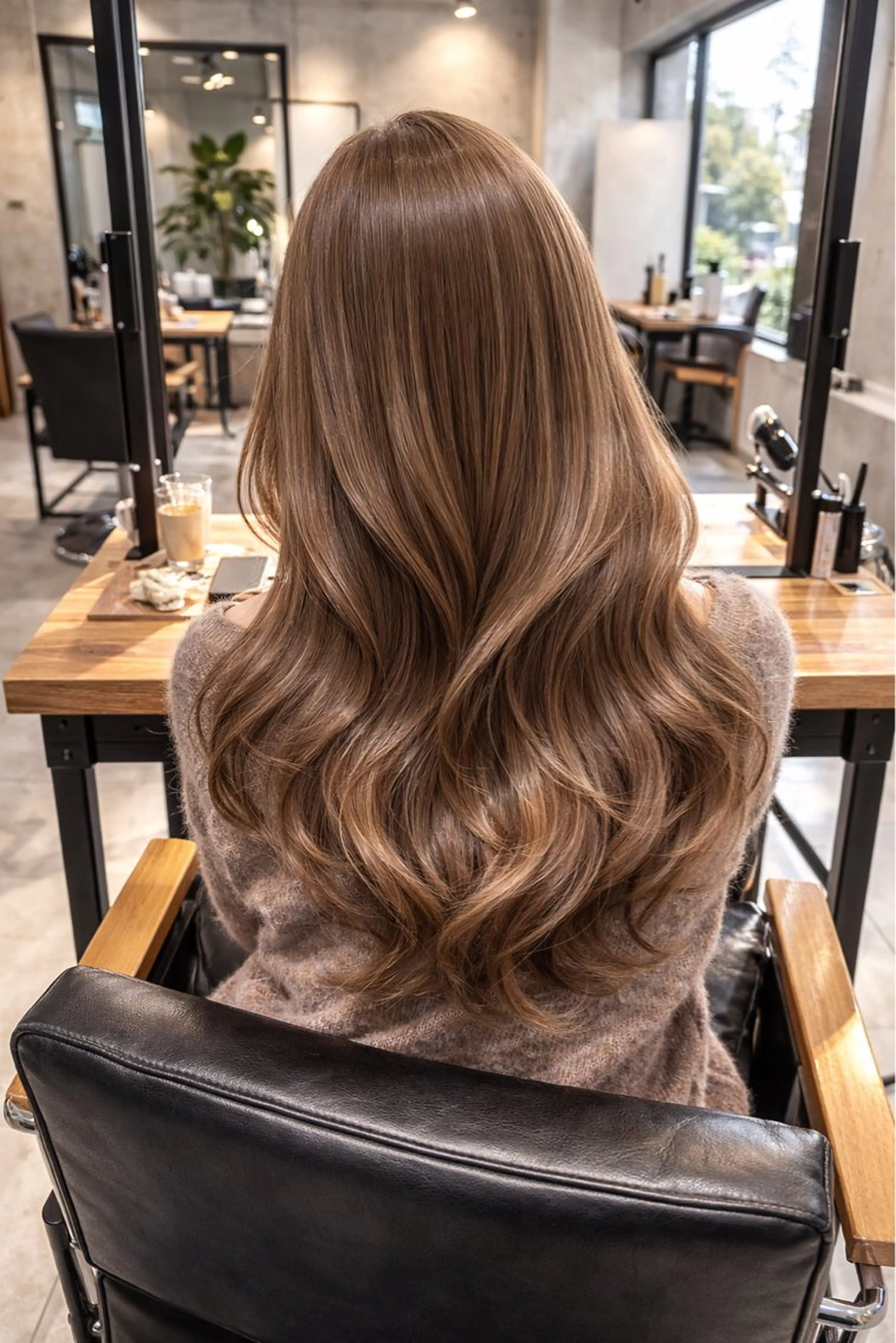 セミロング カラー ベージュカラー オリーブベージュ ピンクカラー ピンクベージュ 顔周りカット ヘアカラー 岡崎勇人/レイヤー/ 韓国/ケラチンTRのヘアスタイル