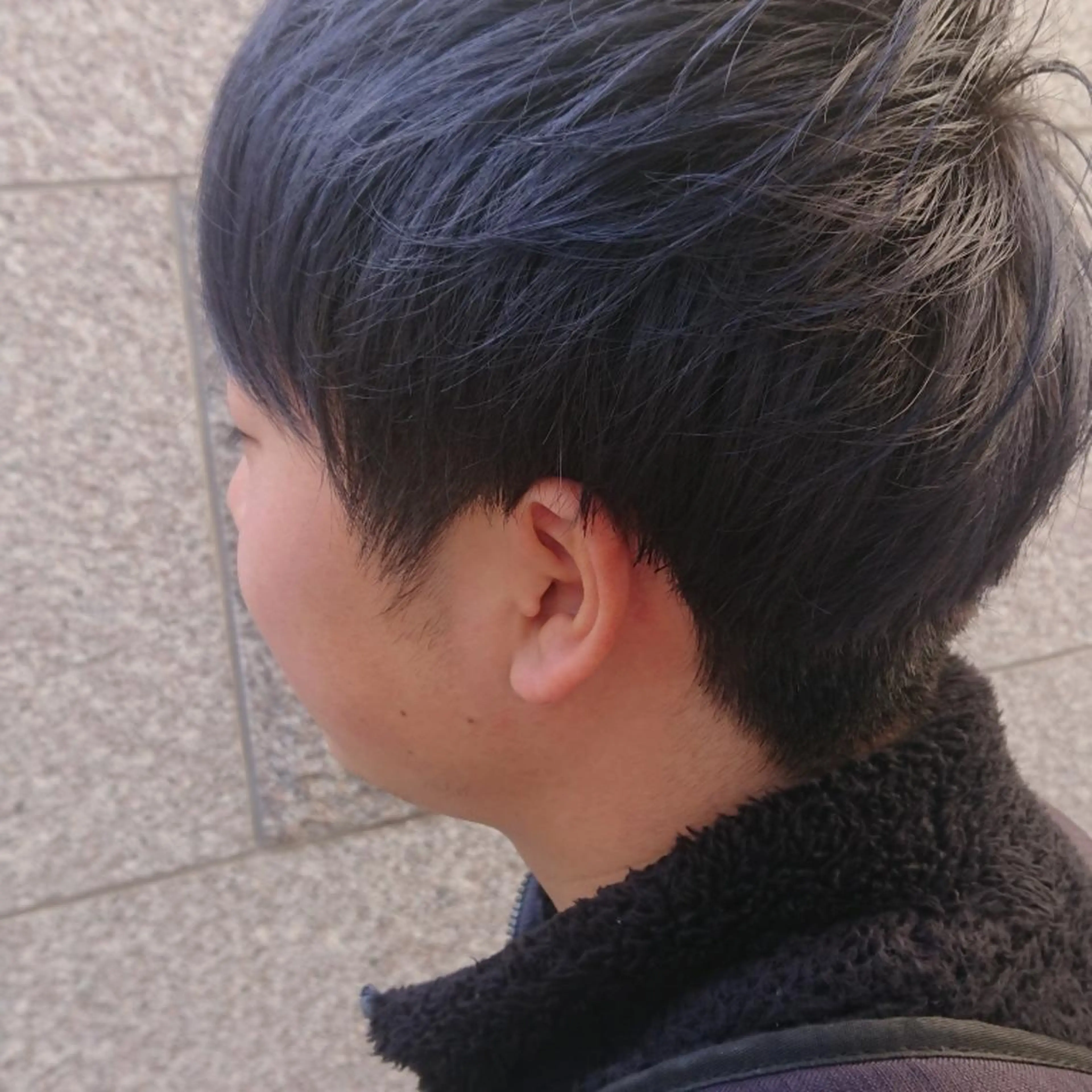 ショート カラー メンズ ブルーカラー ネイビーカラー 田邉 俊和のヘアスタイル