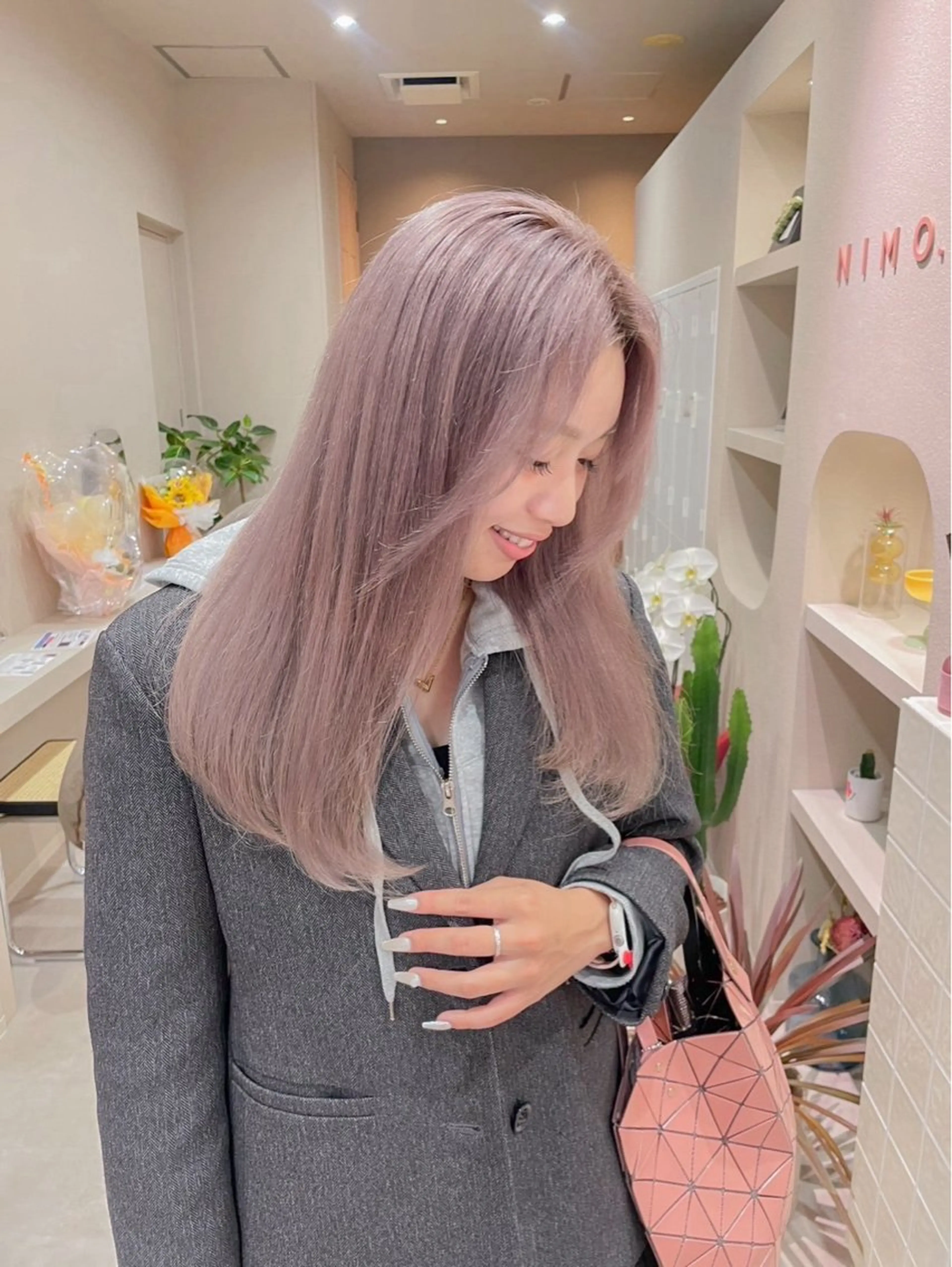 ロング ヘアカラー yamanaka honamiのヘアスタイル