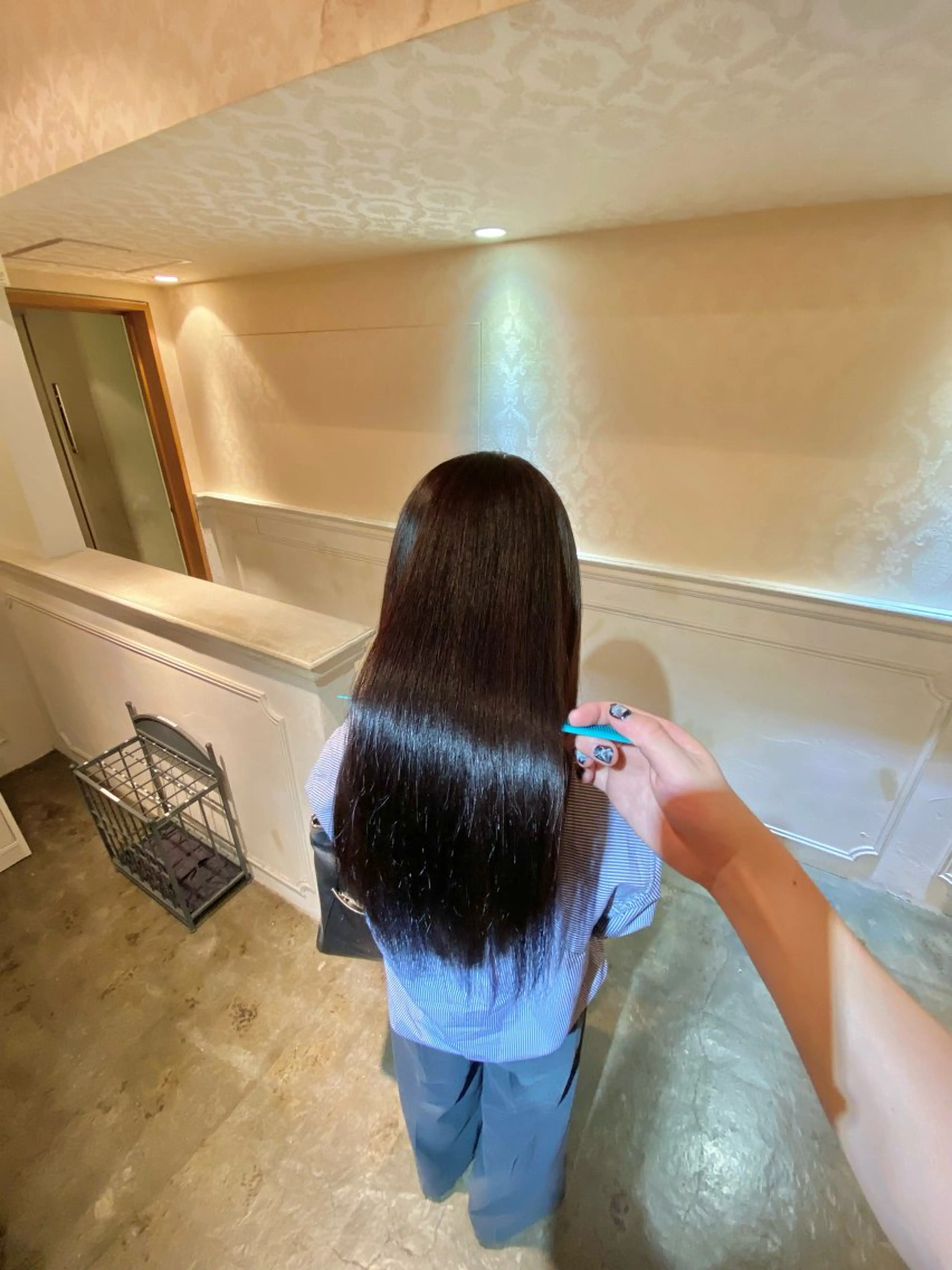 ロング パーマ カット 縮毛矯正 癖毛&ダメージ改善 カット/soyaのヘアスタイル