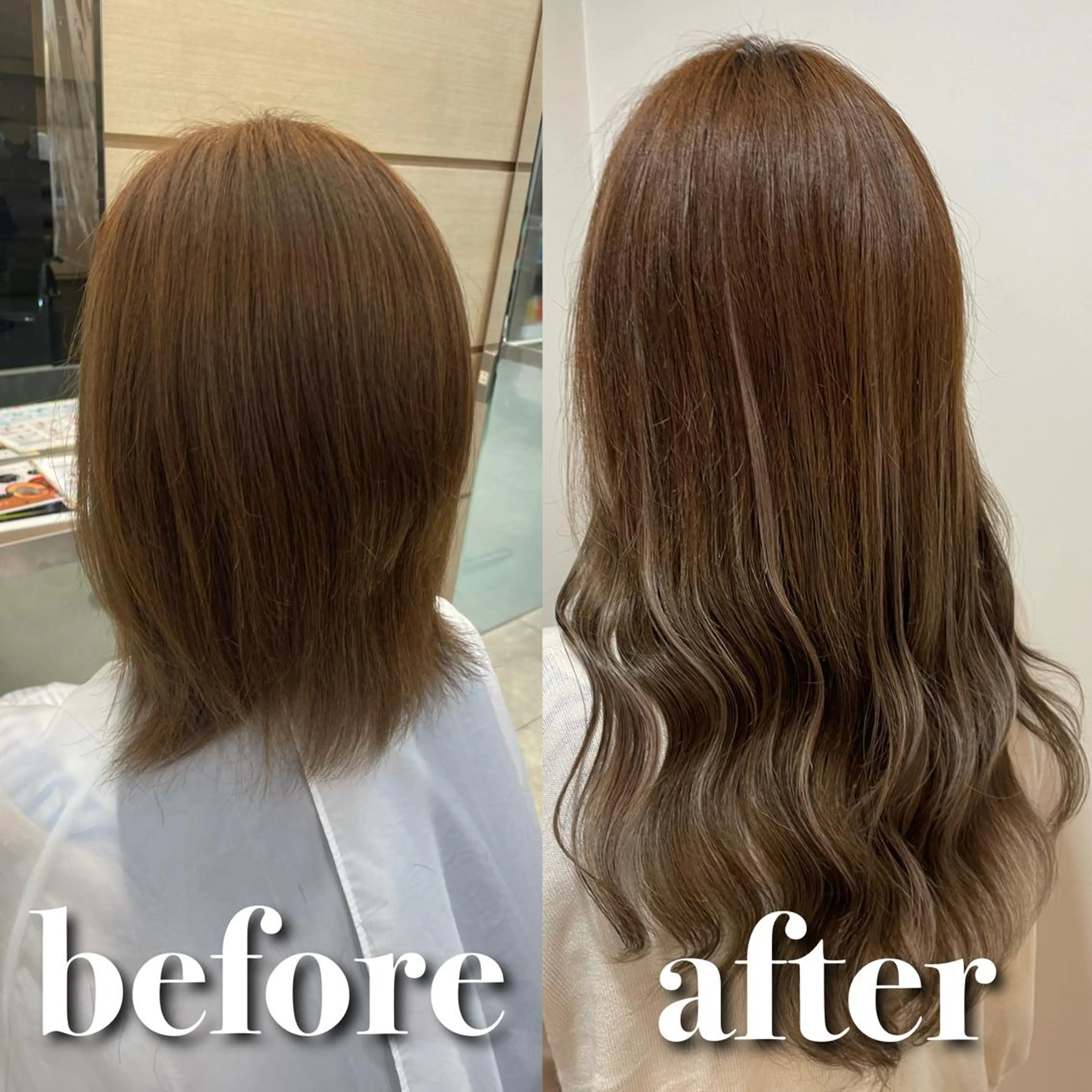 ロング シールエクステ エクステ カット エクステ シールエクステ/ 髪質改善💐yuuのヘアスタイル