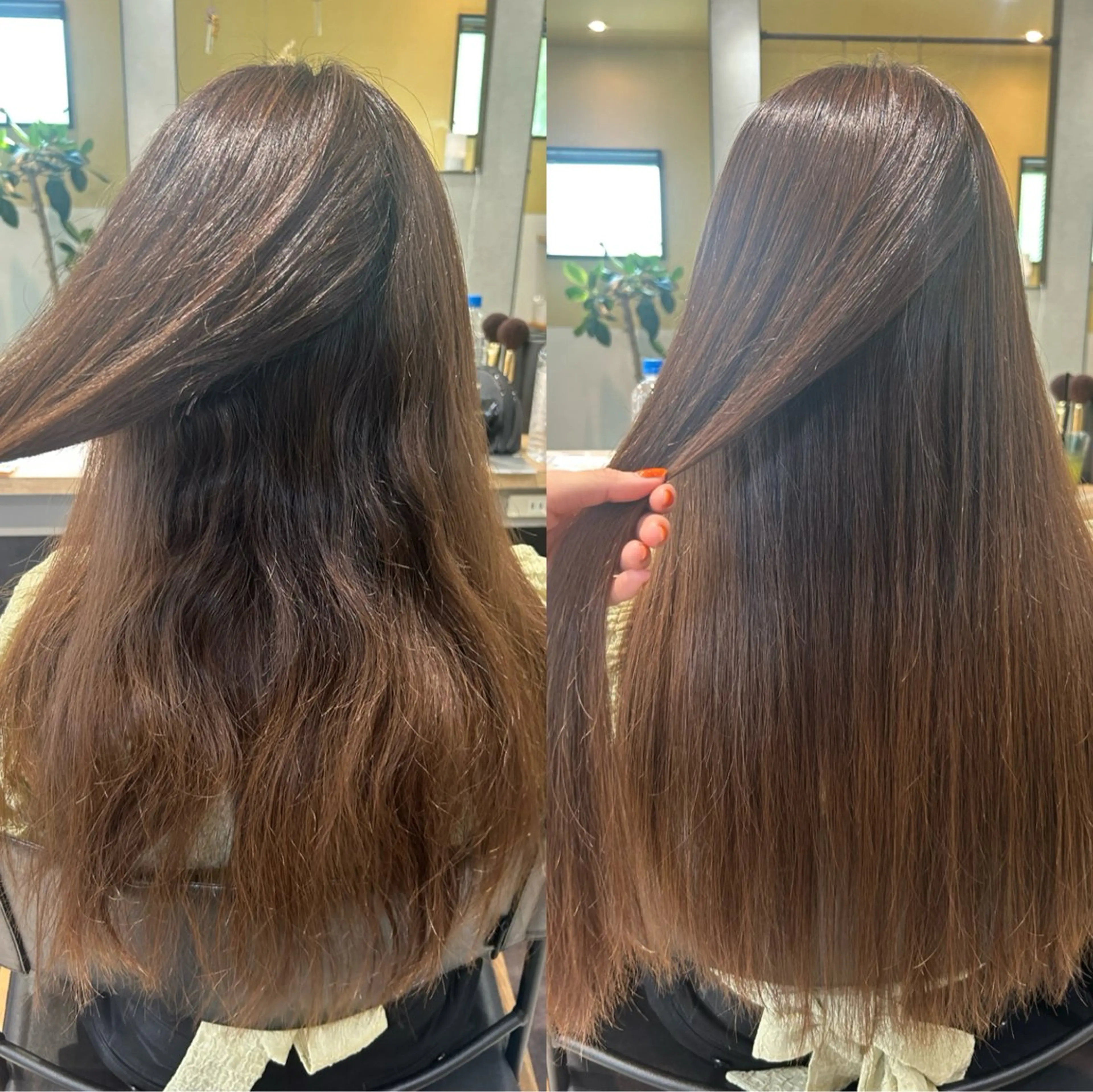 【ご新規様🦋】ZERO髪質改善ストレート・カット・ウルトラファインバブル　#レイヤー #ロング #韓国ヘアの写真