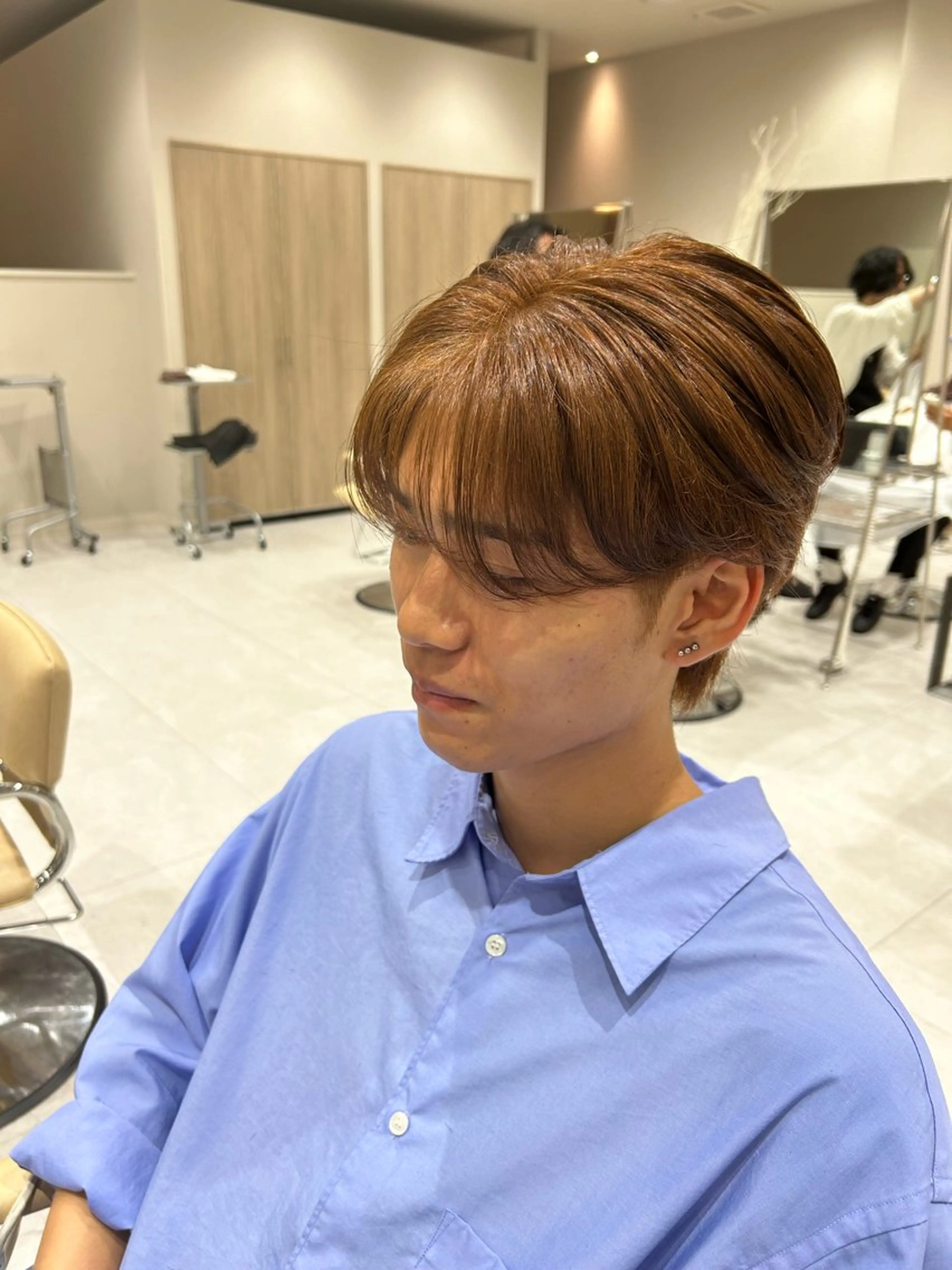 カラー メンズ 王道センターパート ／GOUのヘアスタイル