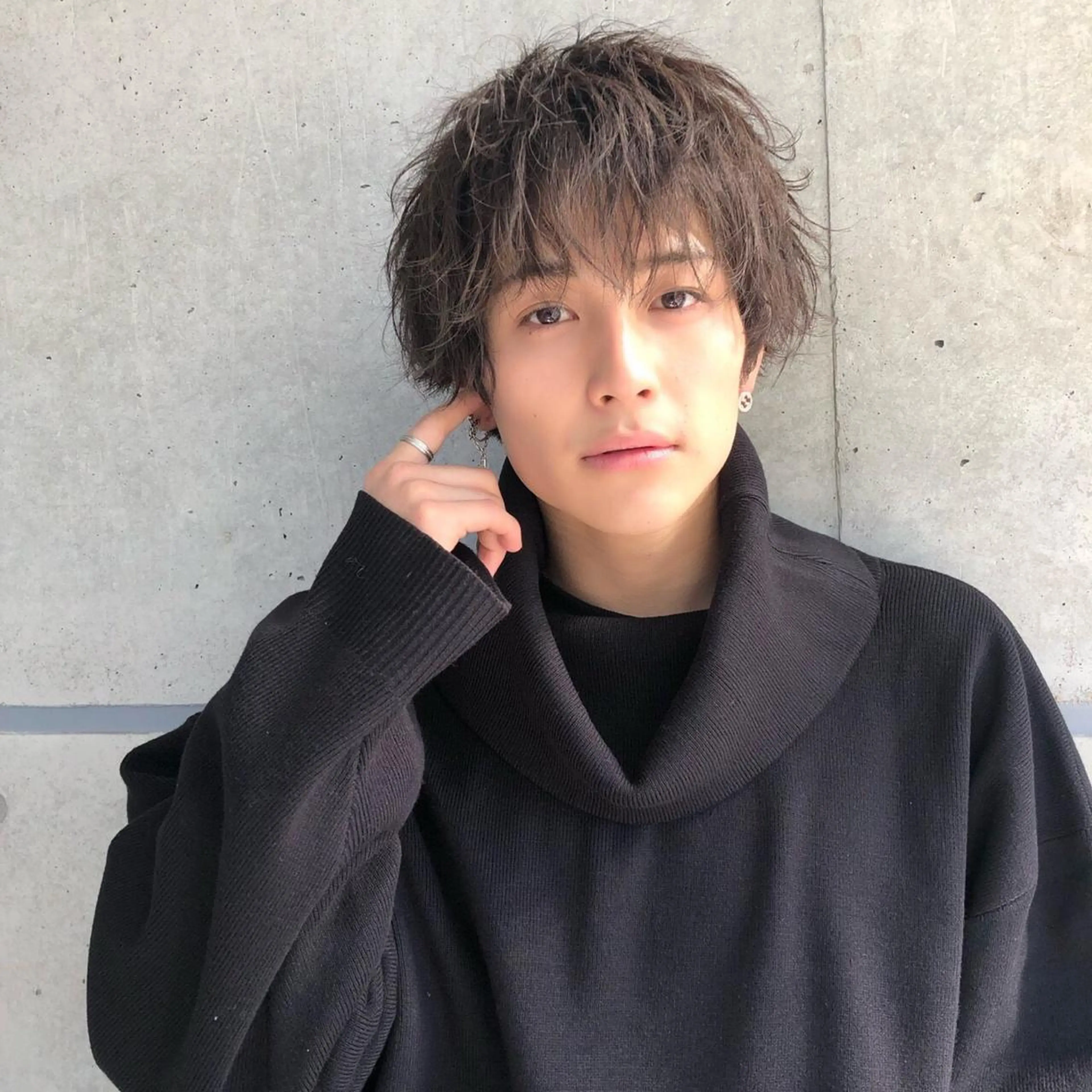 ショート カラー パーマ メンズ メンズブリーチ アッシュ ブリーチ 透明感カラー ブリーチなしカラー ♡モテ髪/似合わせ♡ 透明感/JUICE♡のヘアスタイル