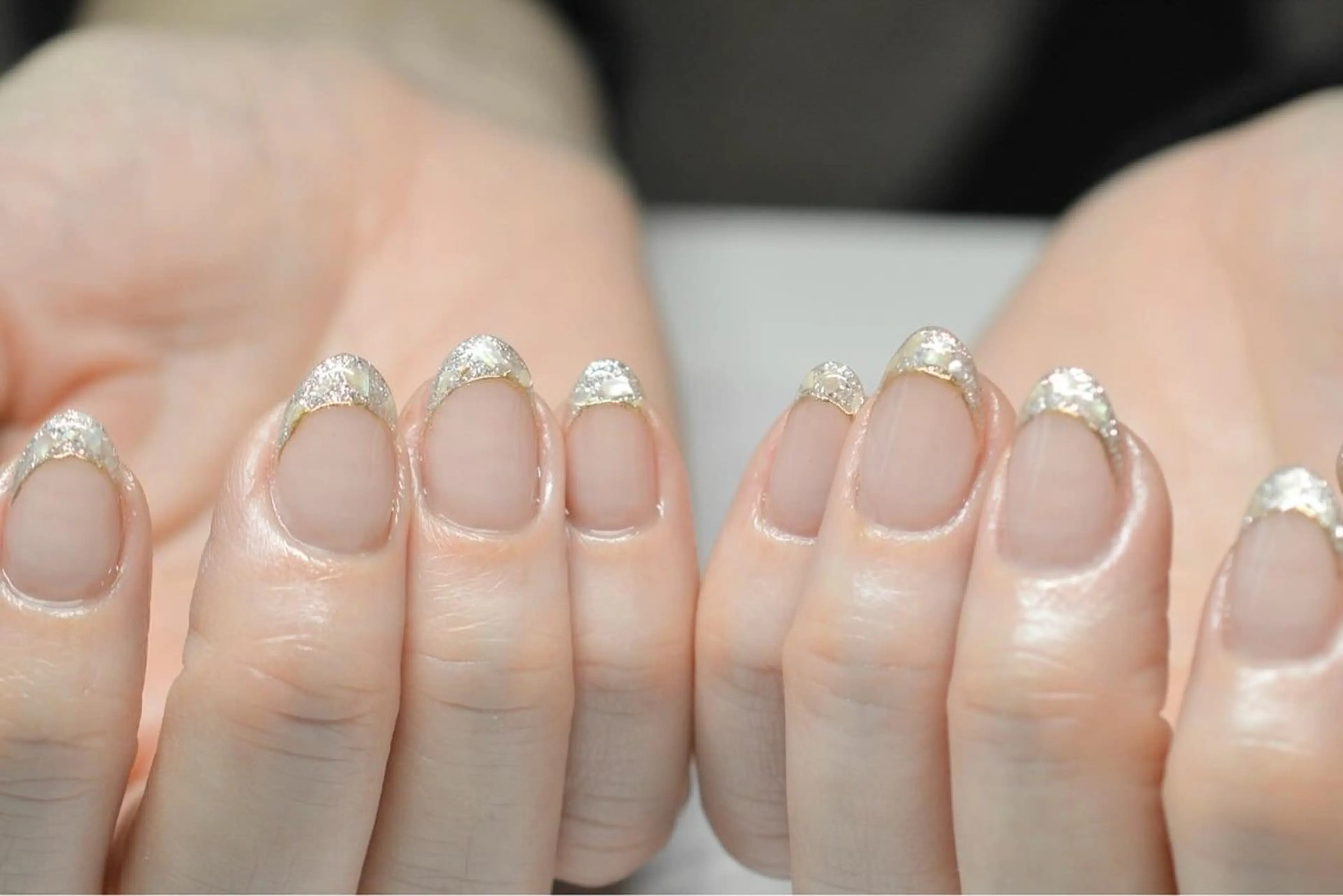 ネイル フレンチネイル ラメ(グリッター) ハンドネイル Eri Onoのその他イメージ