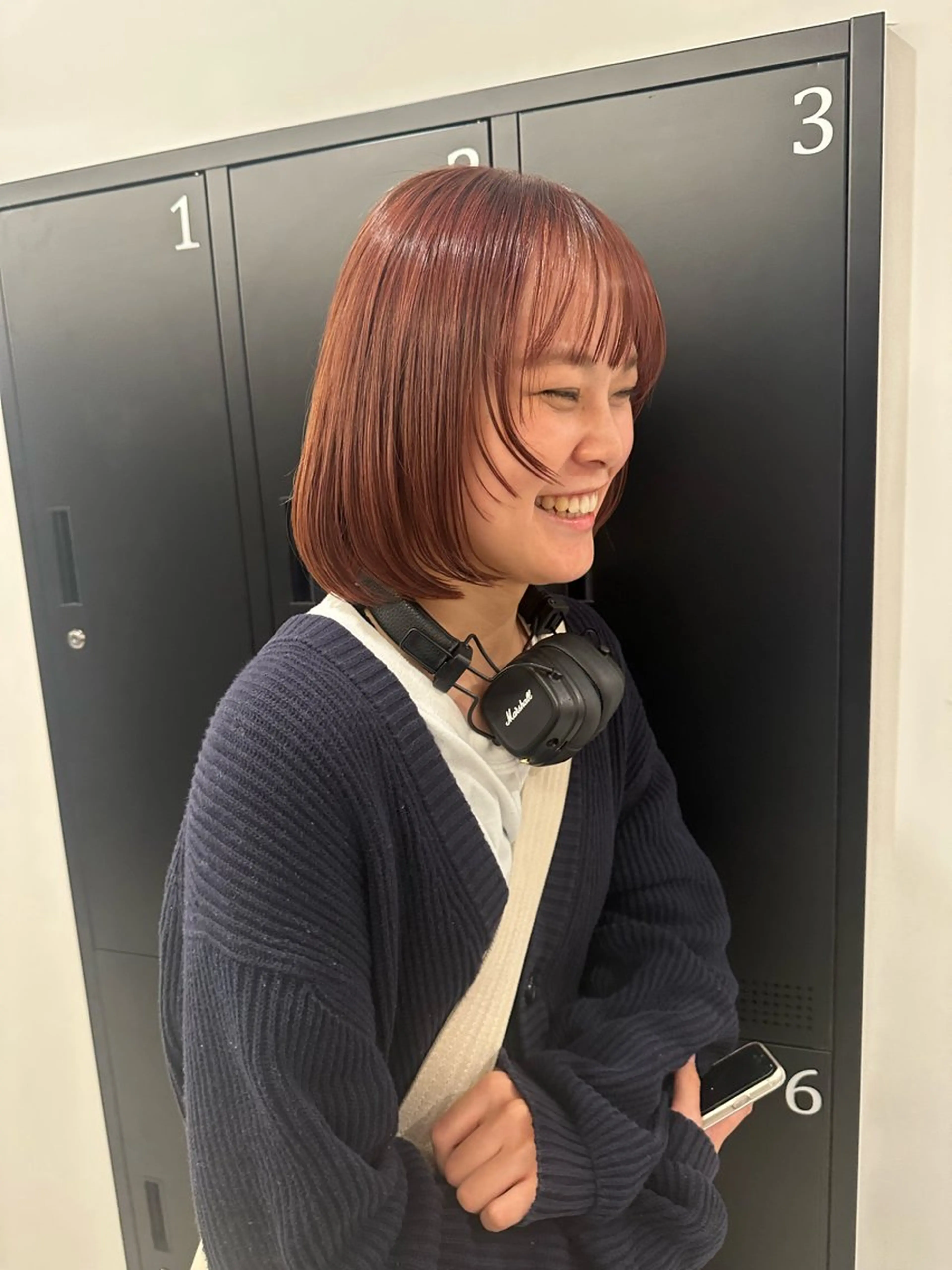 ミディアム ヘアカラー トリートメント ショート/レイヤー/ ボブ/安本和史のヘアスタイル