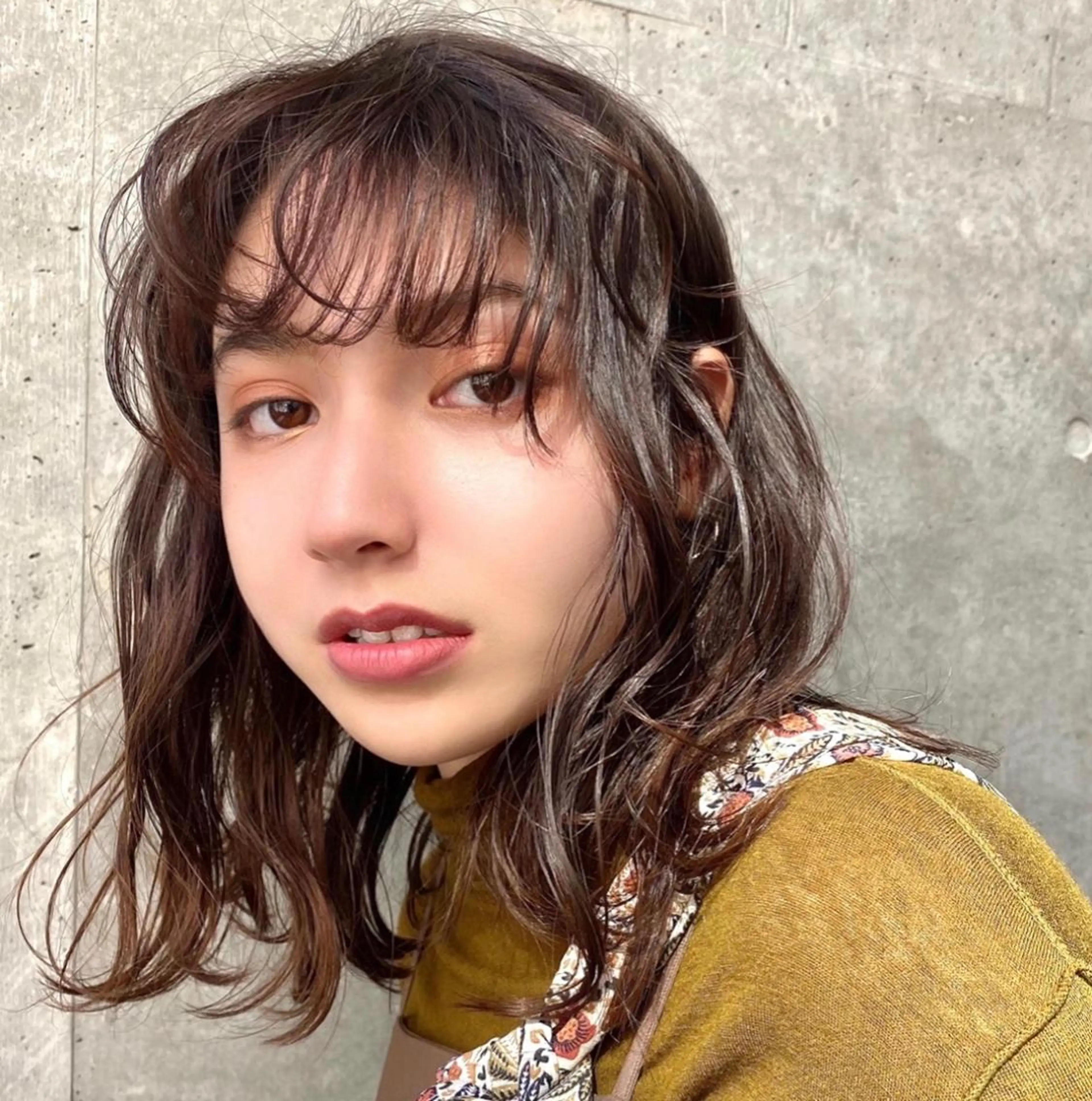 セミロング ヘアカラー トリートメント 愛されヘア♪ 大森春奈のヘアスタイル