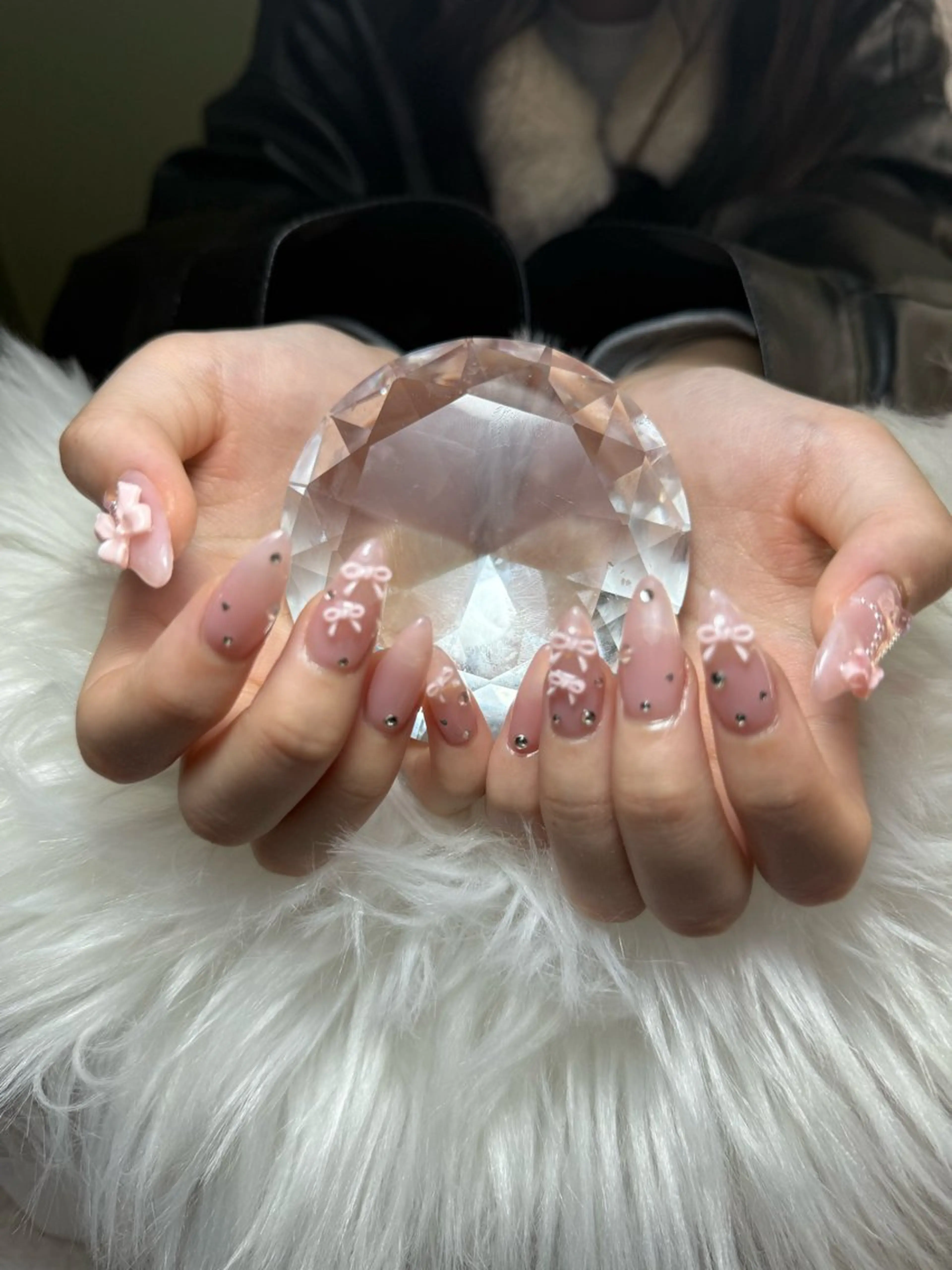 ネイル アートネイル オーロラネイル チークネイル 長さ出し フットネイル ハンドネイル 銀河_ Chan nailsのネイルデザイン