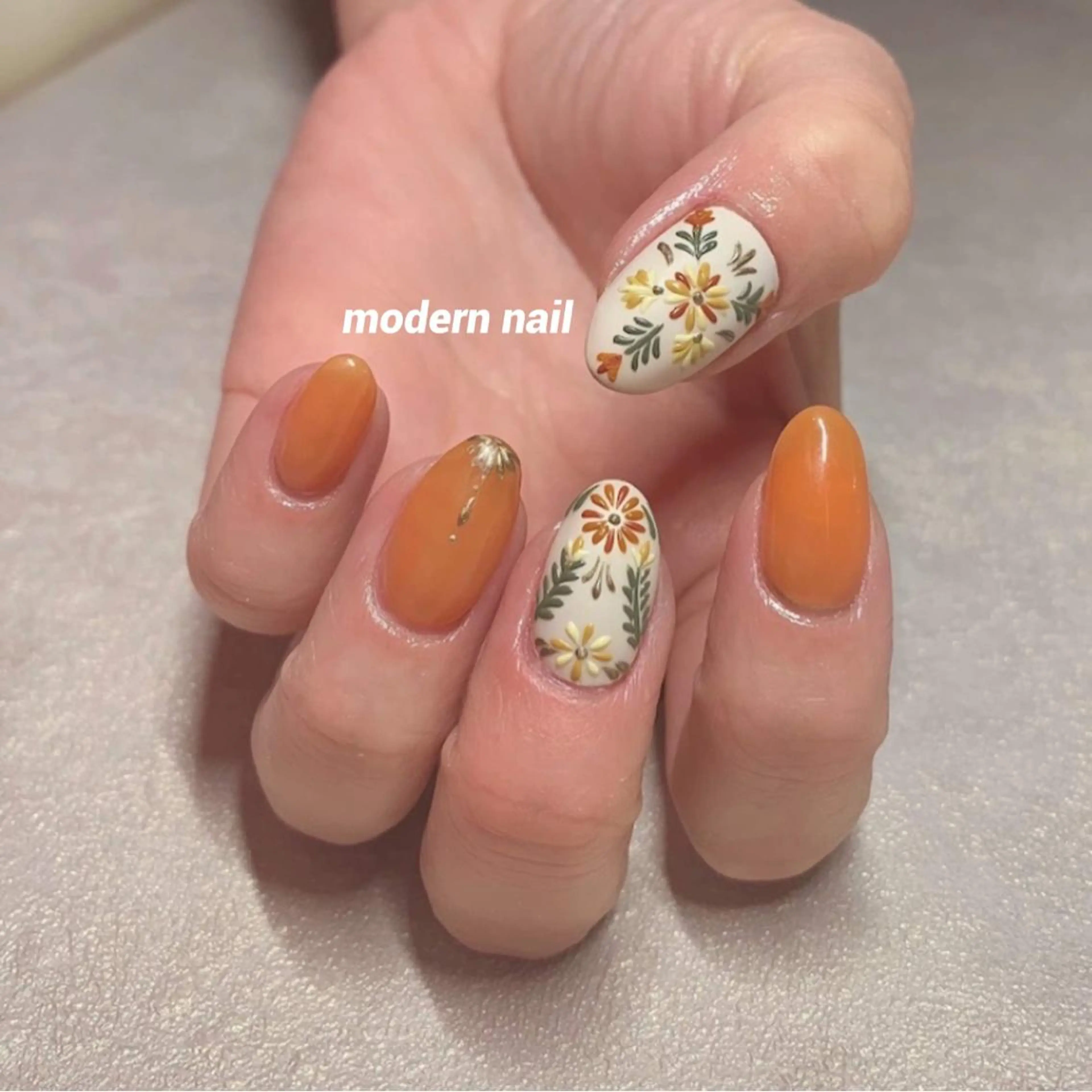 ショート ネイル ハンドネイル 小川 玲奈のネイルデザイン