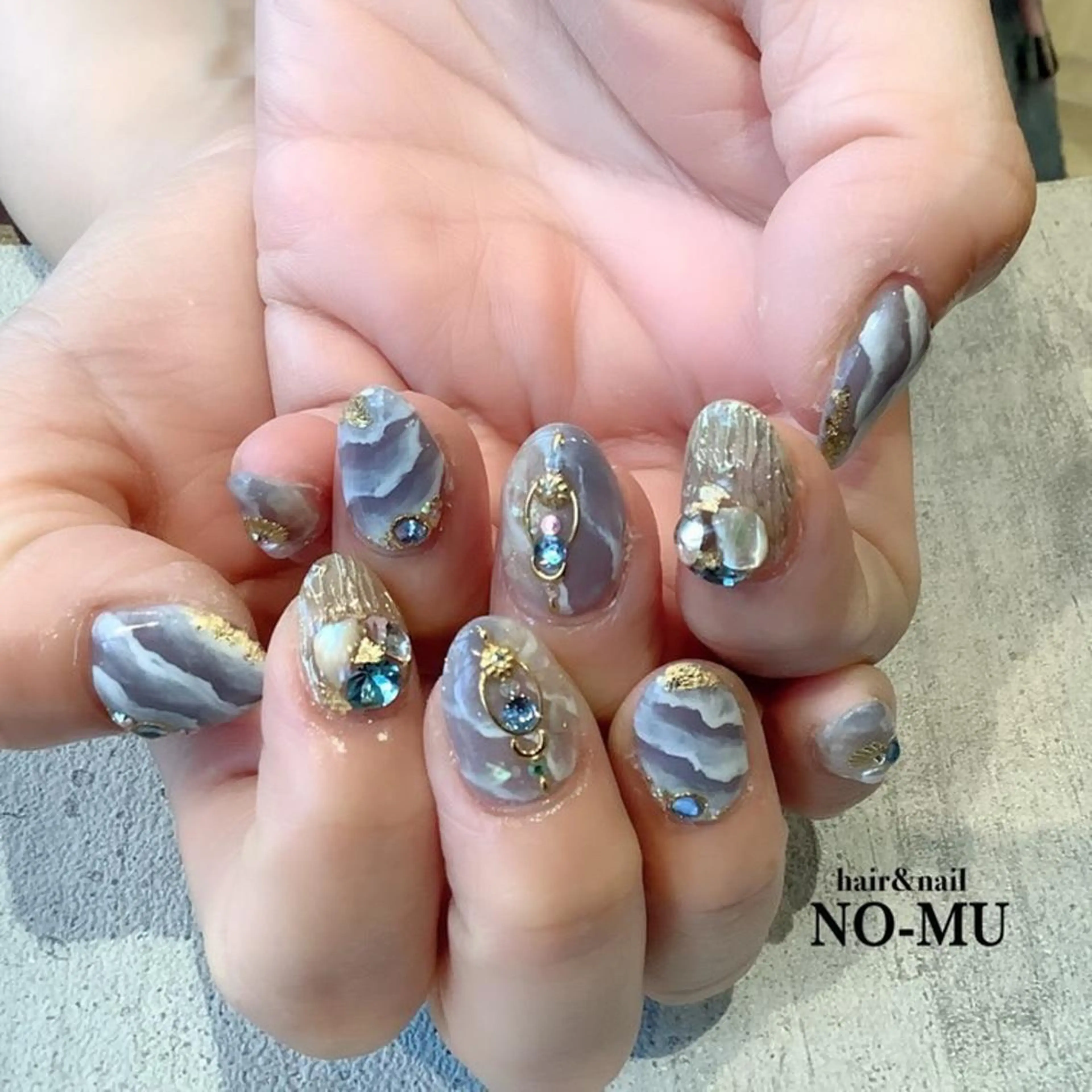 ネイル 夏ネイル ハンドネイル hair＆nail NO-MU所属・hair＆nail NO-MUのネイルデザイン