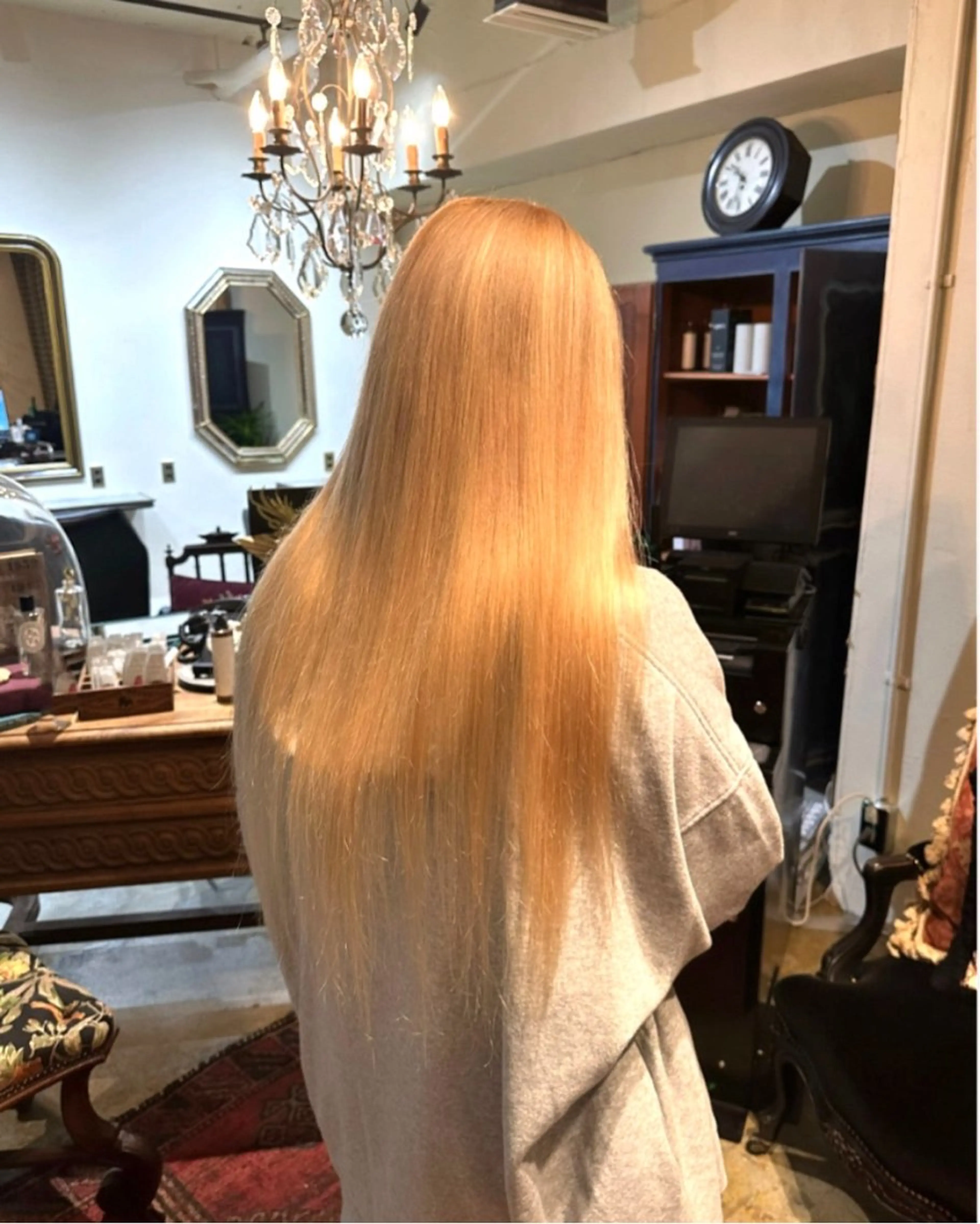 ロング カラー カット ヘアカラー トリートメント もりやま りりかのヘアスタイル