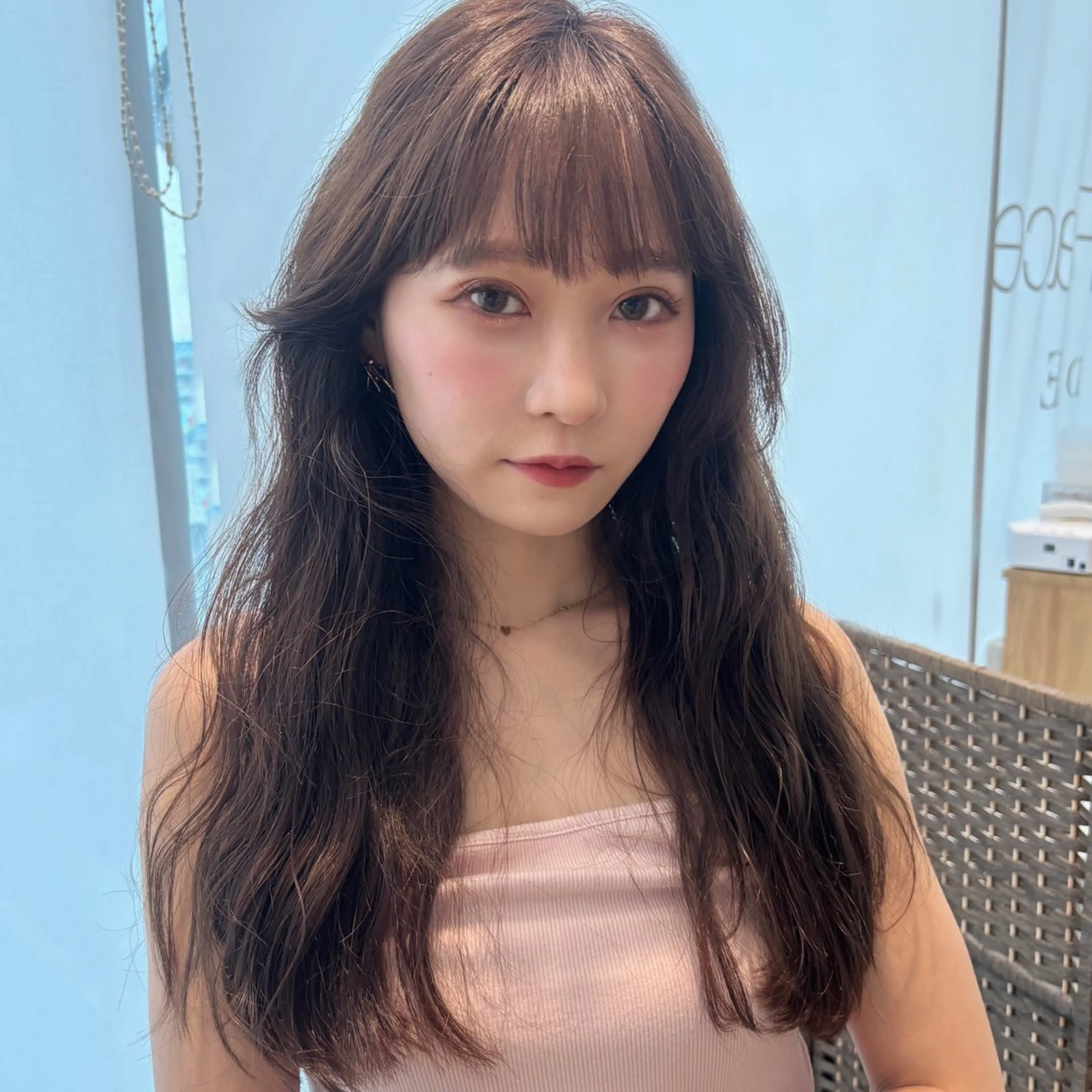 ロング カラー ブラウンカラー カット ヘアカラー ktwo☆ 暗艶髪☆姫野琳のヘアスタイル