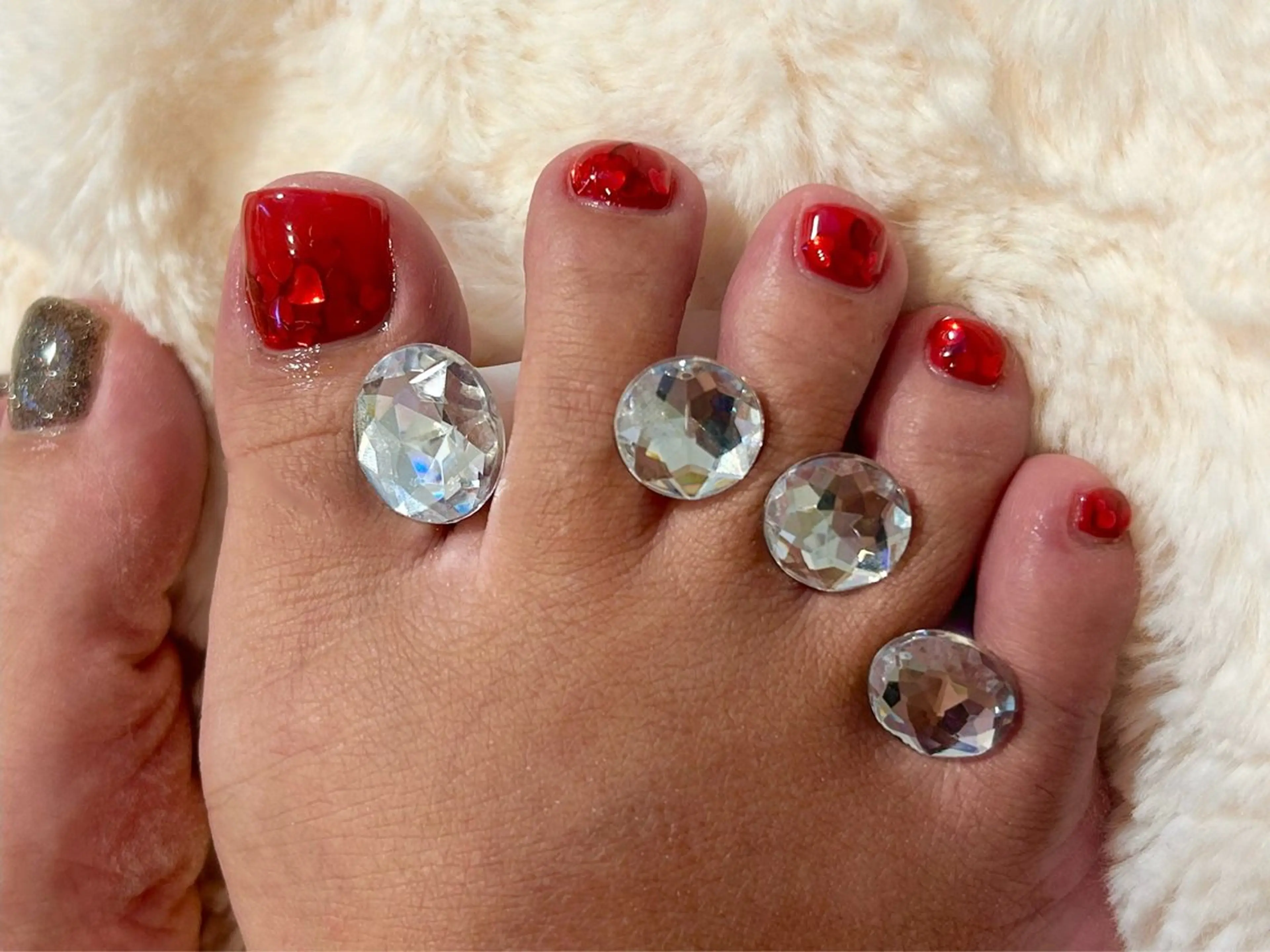 ネイル フットネイル ハート A I R I ♡のネイルデザイン