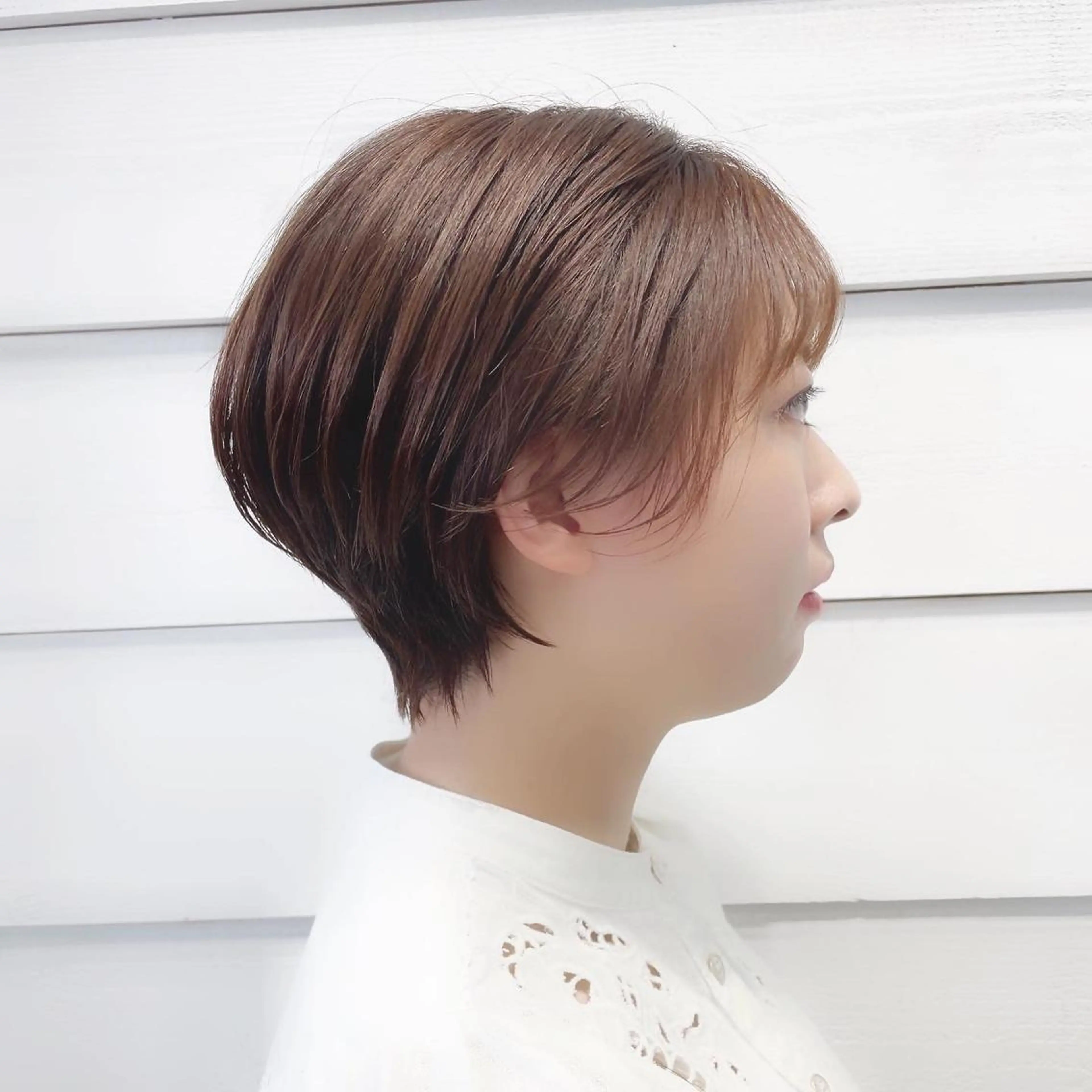 ショート ショートボブ ボブ ミセス ショートヘア カット newline銀座所属・銀座ショート/ 大人ショート/金子涼のヘアスタイル