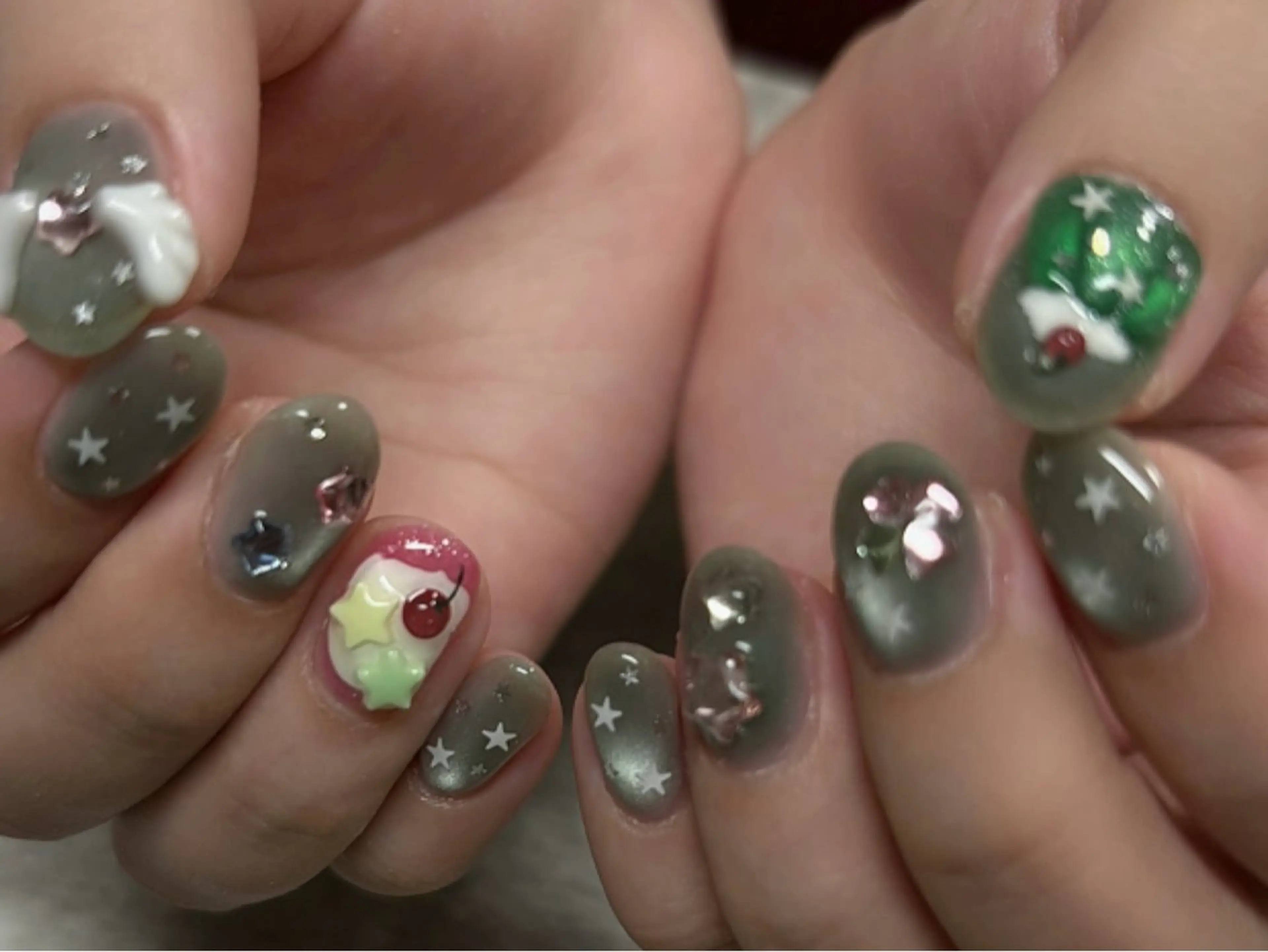 ネイル ハンドネイル Protea きぬがわ らむのネイルデザイン