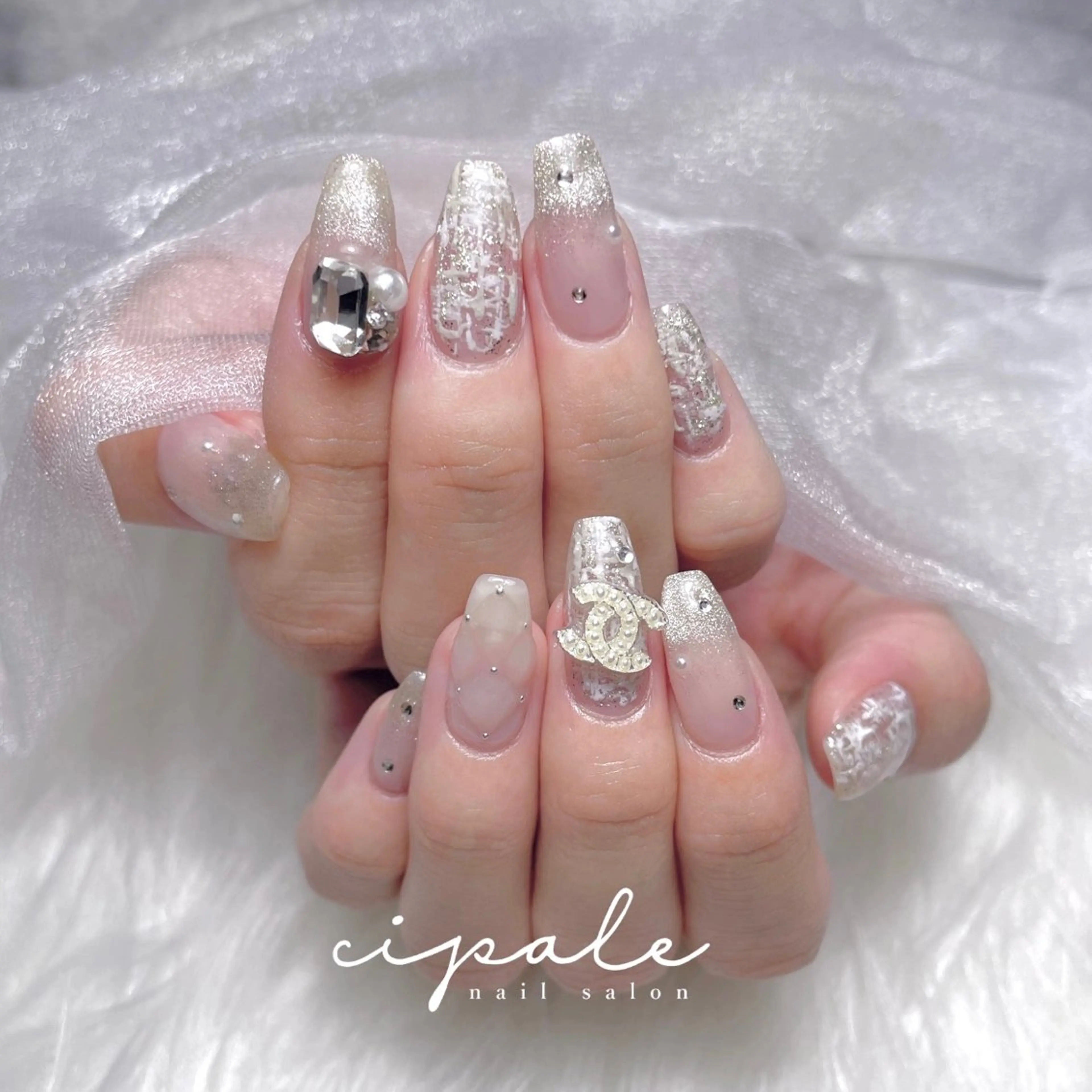 ネイル ツイードネイル salonCIPAL MAIのネイルデザイン