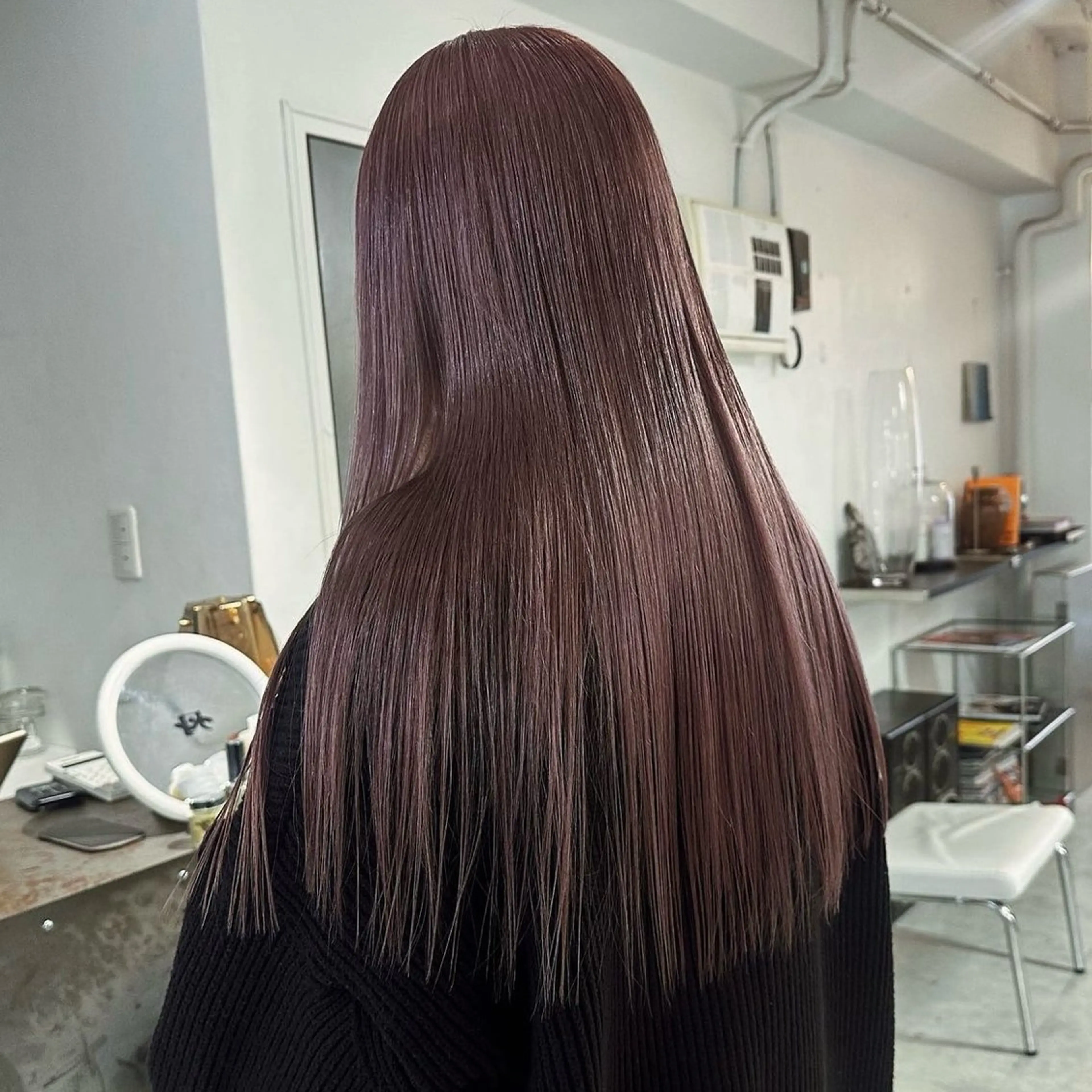 【ブリーチ毛でもかけられます！👩🏼‍🦱】髪質改善酸性ストレート+トリートメントの写真