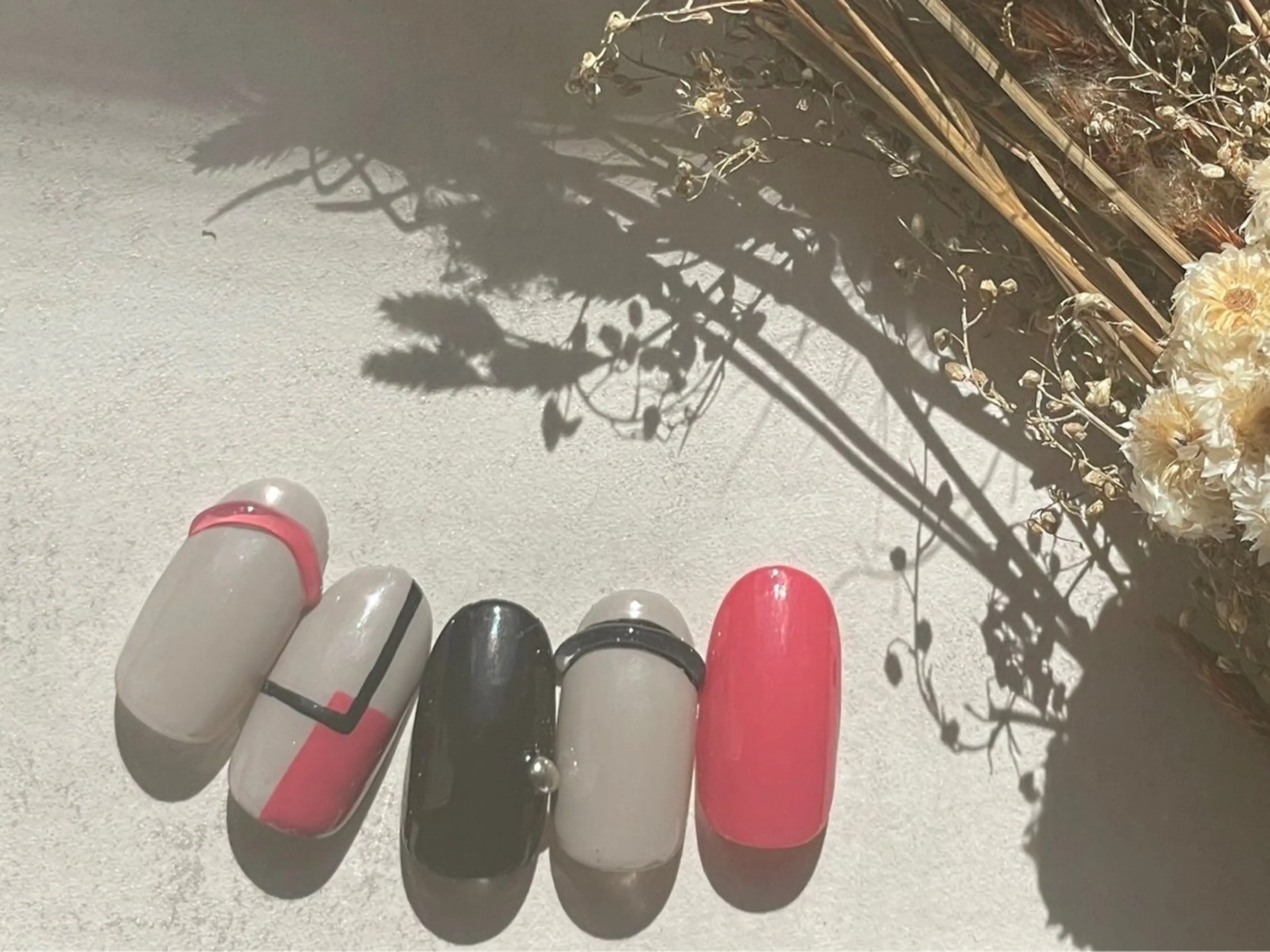 ネイル ジェルネイル 韓国ネイル メンズネイル パラジェル kiki nail たまプラーザのネイルデザイン