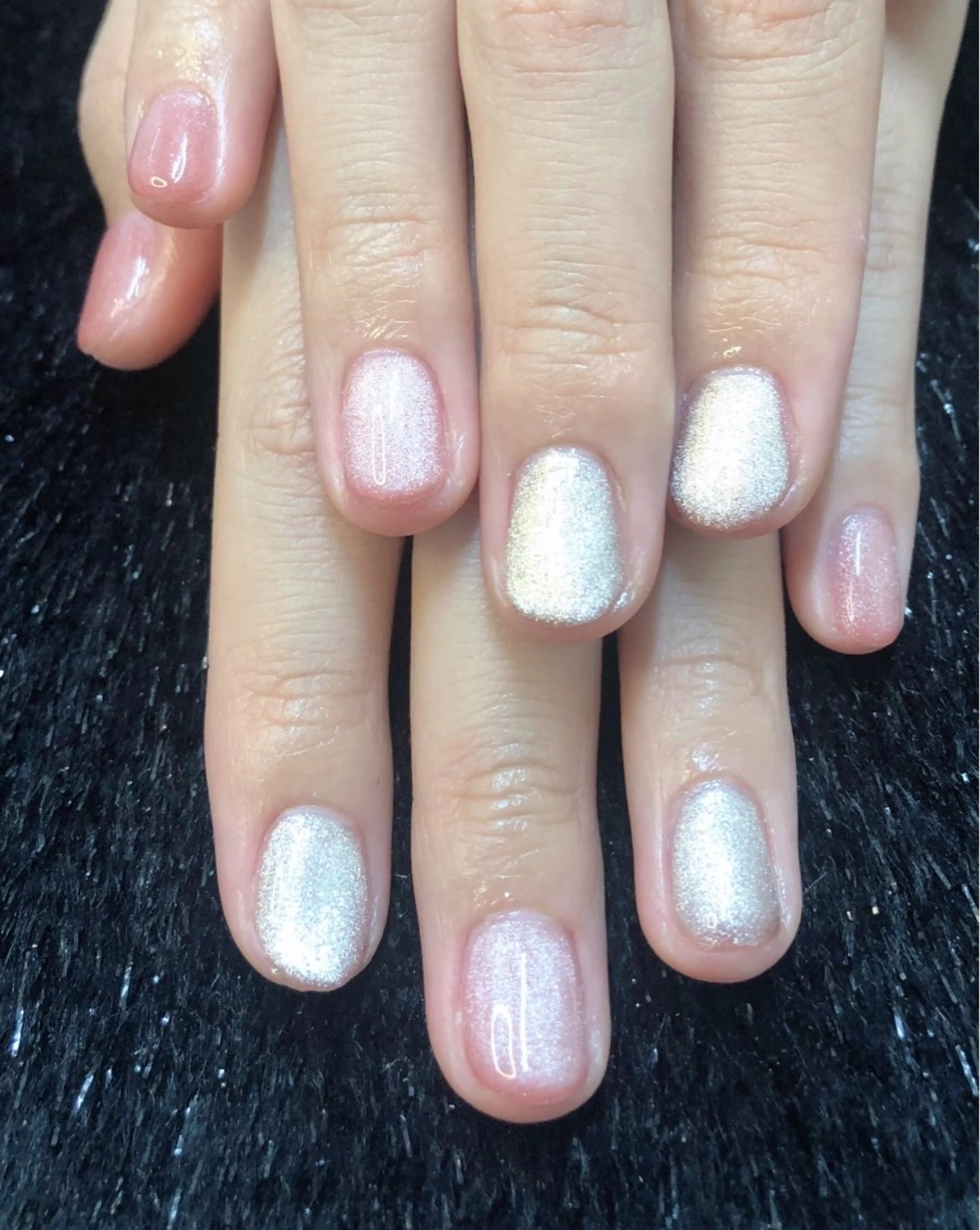 ネイル フレンチネイル ジェルネイル ガラスフレンチ グラデーション ハート ハンドネイル ハンドケア 大門浜松町 ネイルのネイルデザイン