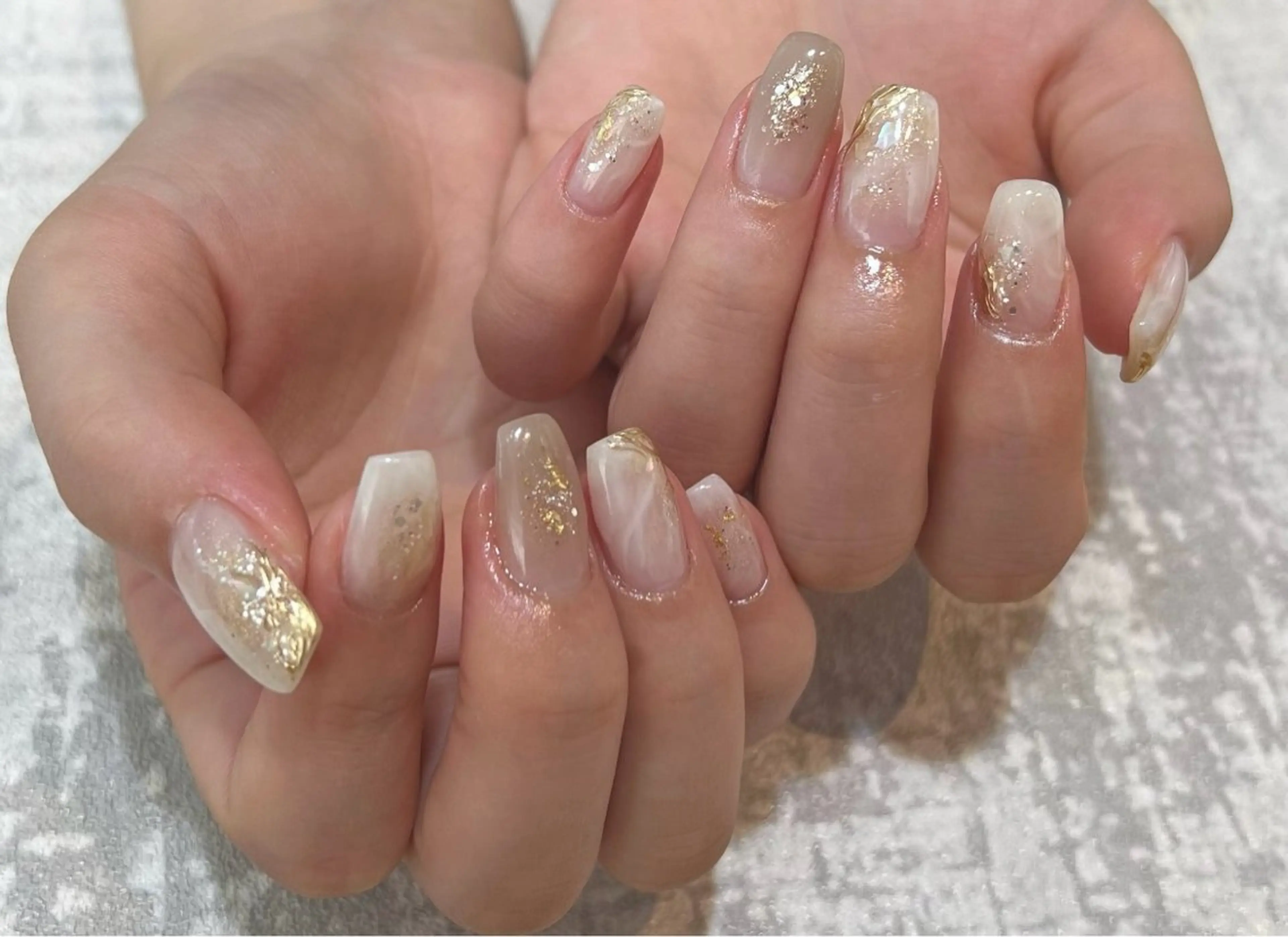 ネイル ニュアンスネイル KAMIO CION Nail  朝倉のネイルデザイン