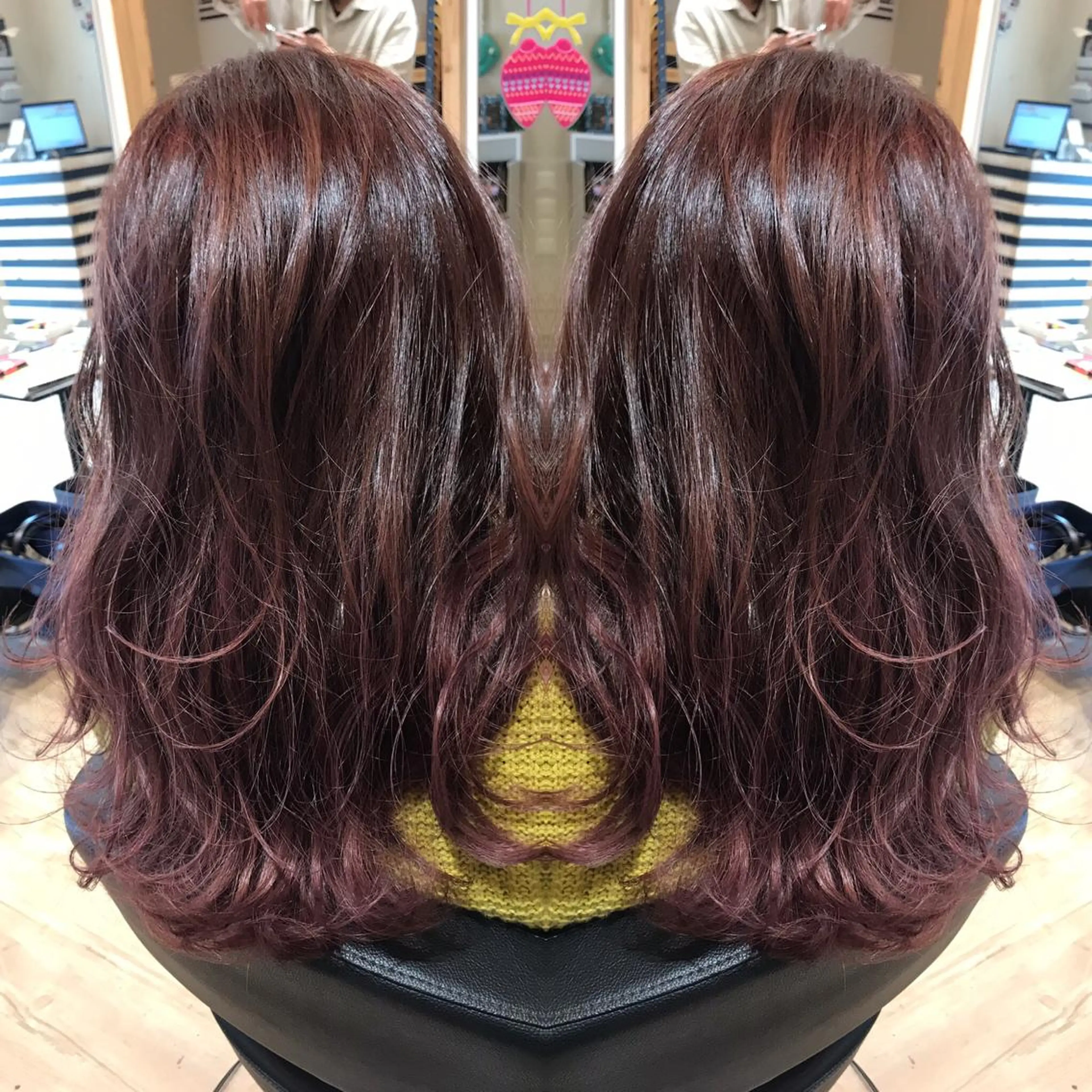 セミロング カット ヘアカラー 大久保 隆蔵のヘアスタイル