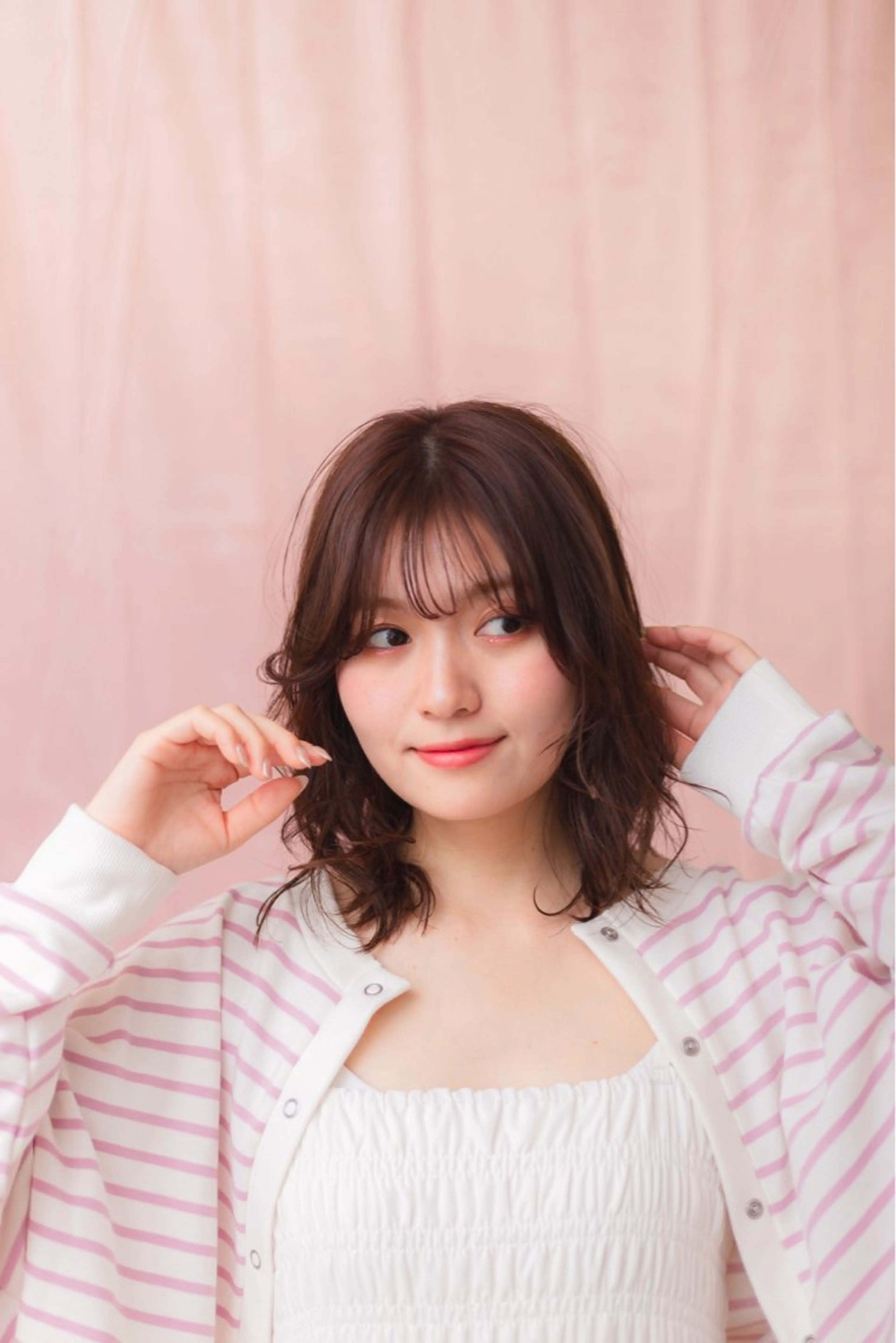 ミディアム 佐藤 かののヘアスタイル